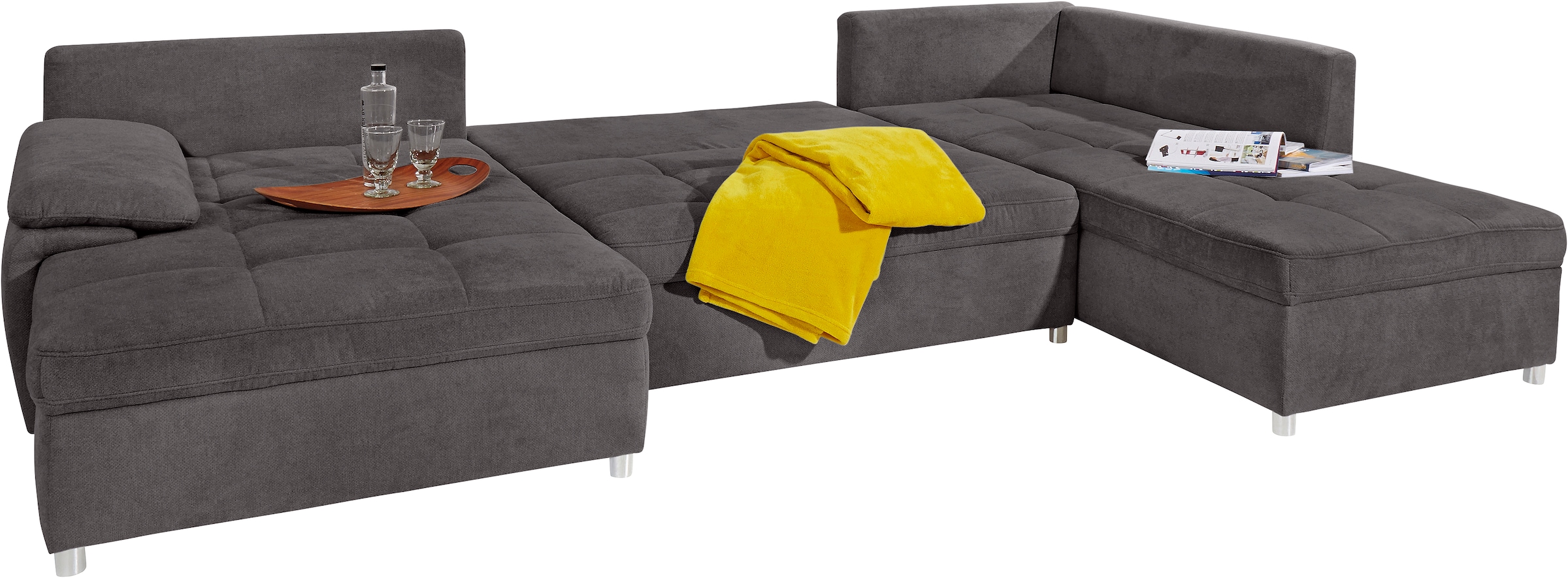 sit&more Wohnlandschaft »Labene U-Form«, wahlweise mit Bettfunktion und Bettkasten