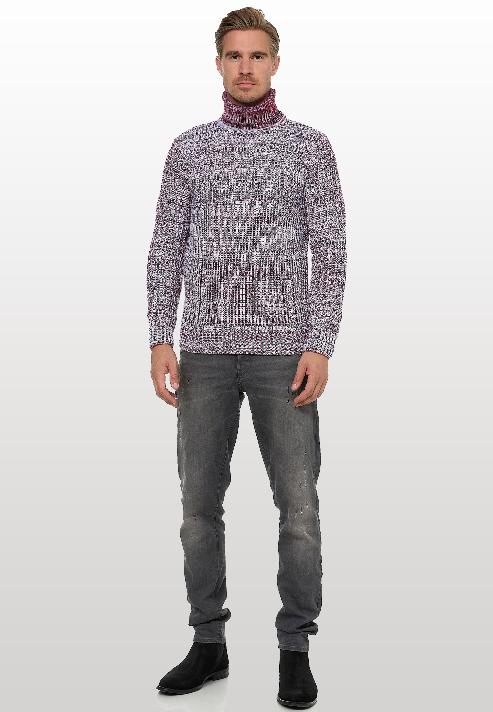 Rusty Neal Rollkragenpullover, im angesagten Strickdesign