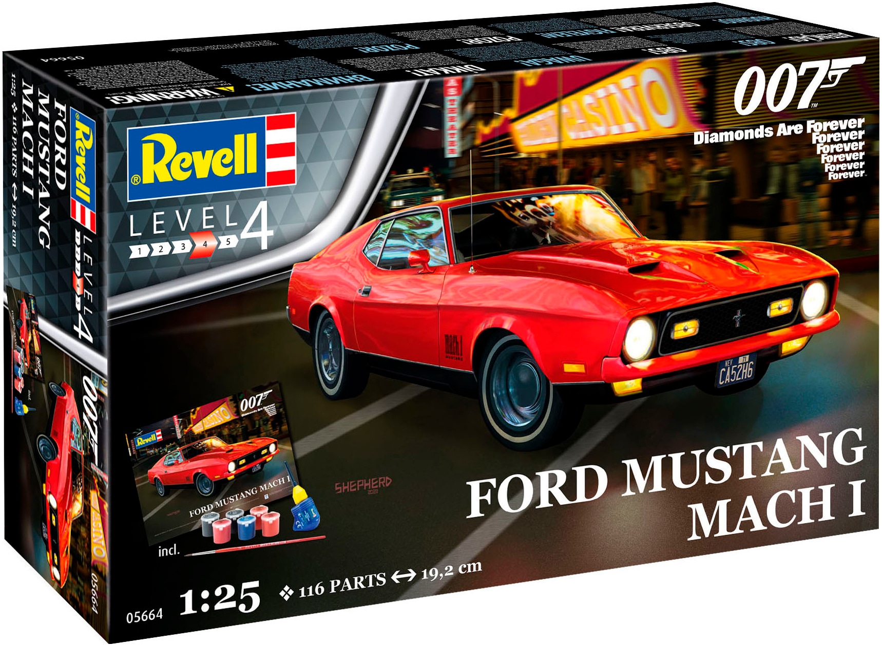 Revell® Modellbausatz »James Bond 007 Diamantenfieber Ford Mustang Mach I«, 1:25
