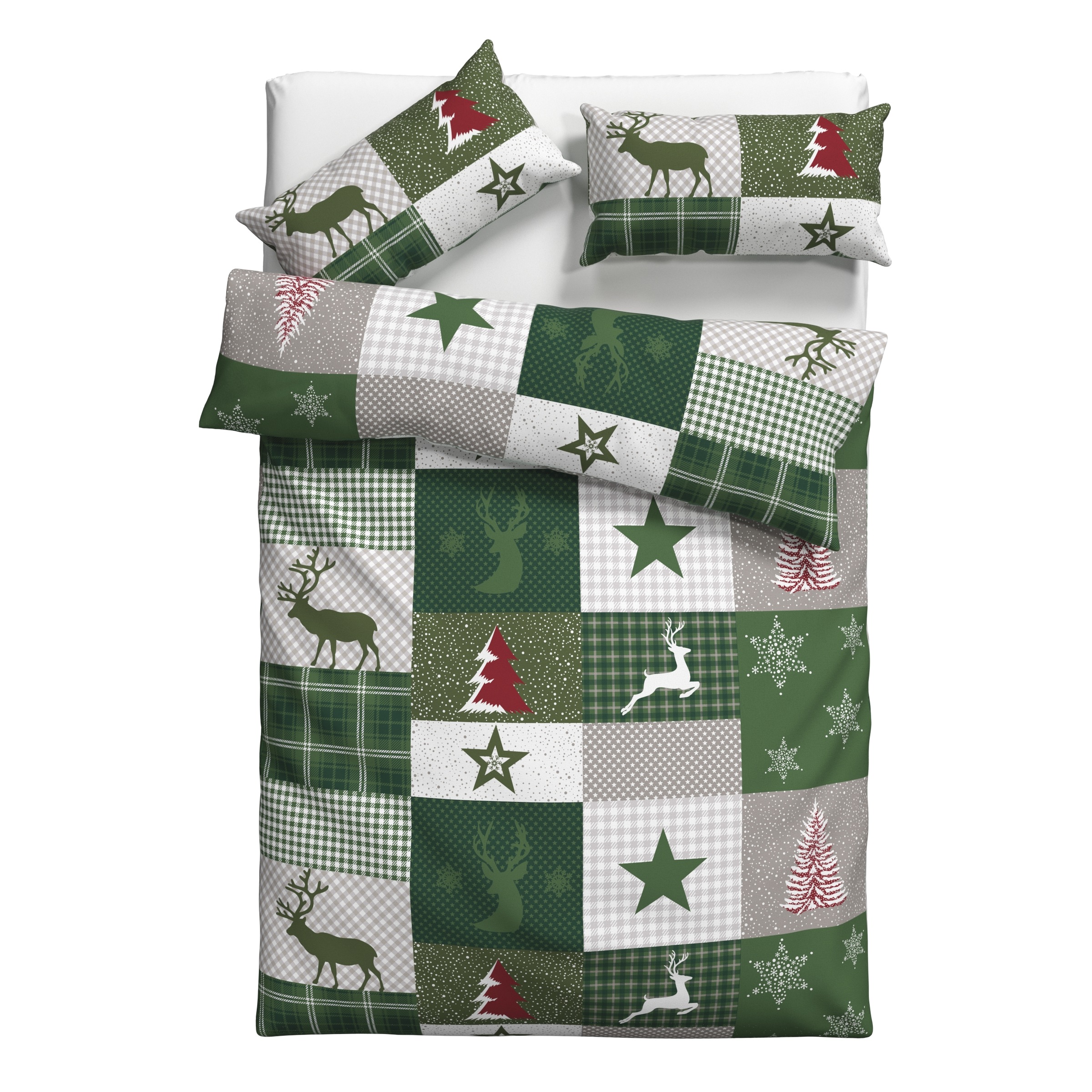 Home affaire Bettwäsche "Nicholas" 2 Stk. tlg. Weihnachtsbettwäsche, Winter günstig online kaufen