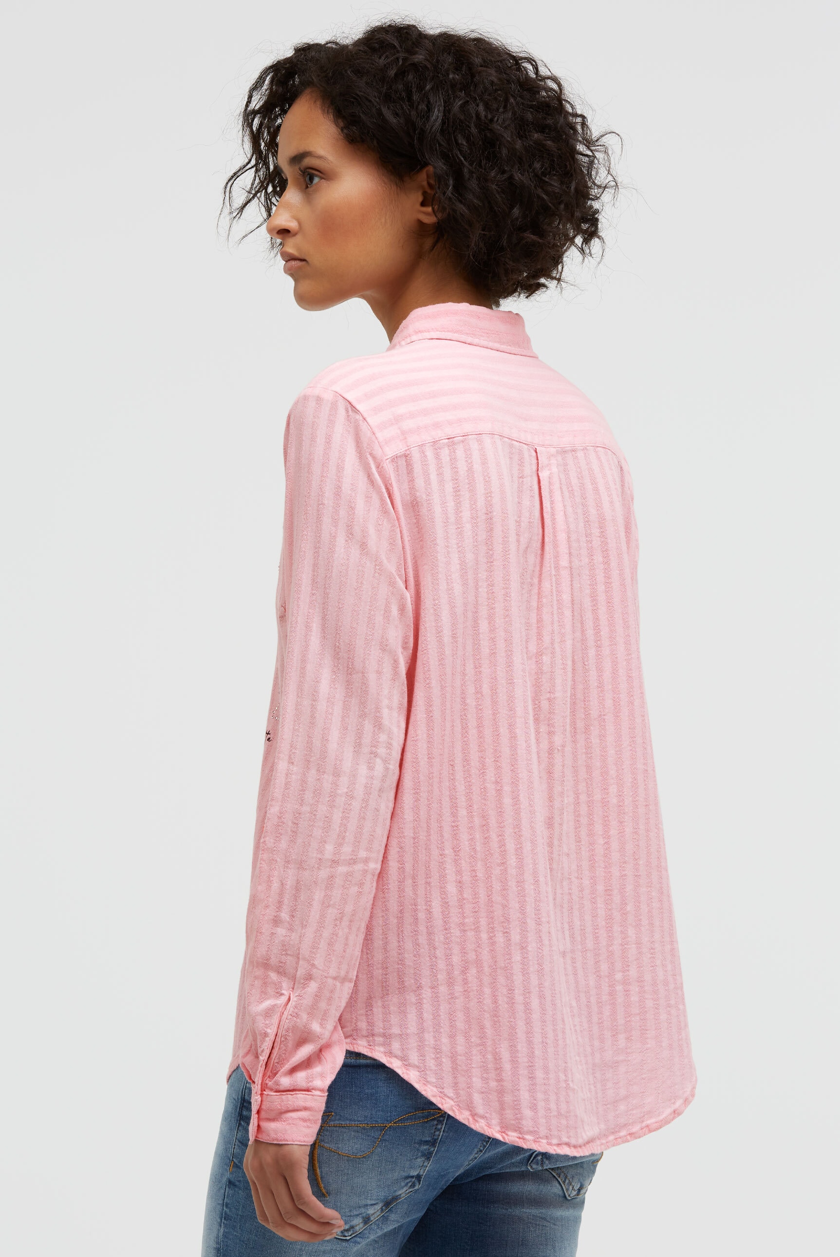 SOCCX Langarmbluse aus Baumwolle