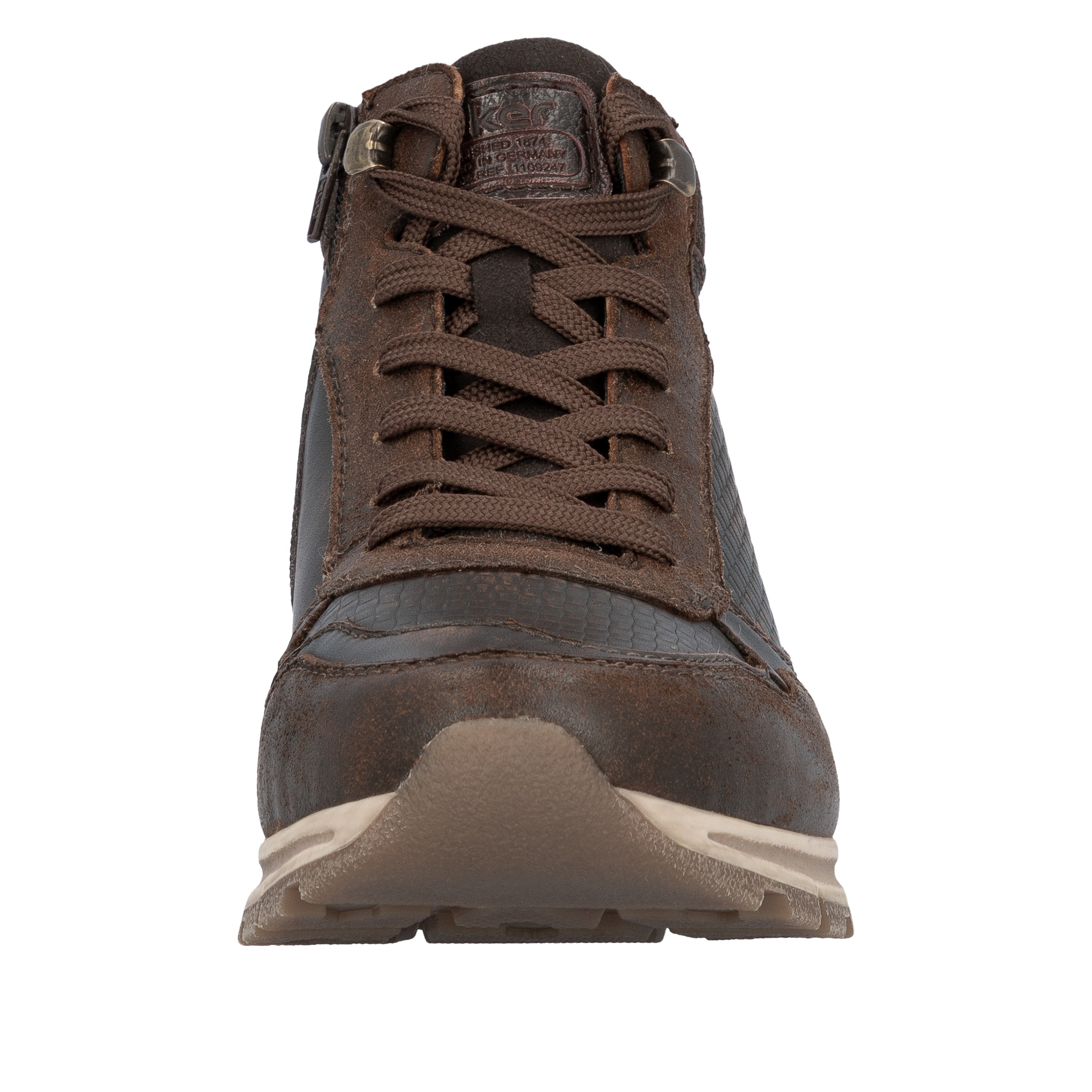 Rieker Sneakerboots, Schnürboots, High Top Sneaker, Schnürschuh mit Innenreißverschluss