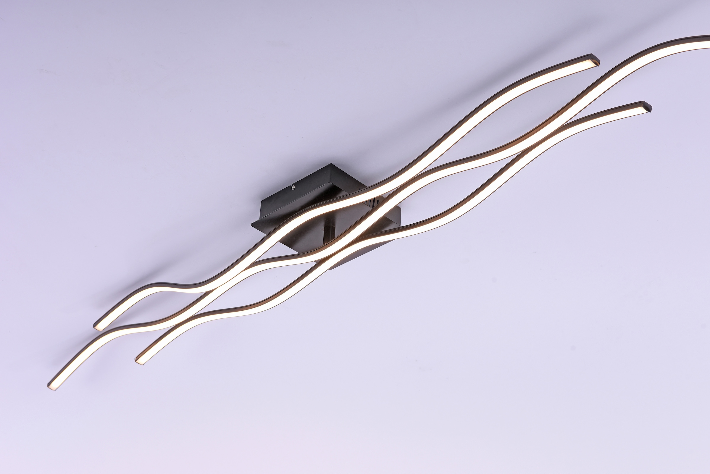 JUST LIGHT Deckenleuchte »WAVE«, 3 flammig, Leuchtmittel LED-Board-LED-Board | LED fest integriert, Deckenlampe