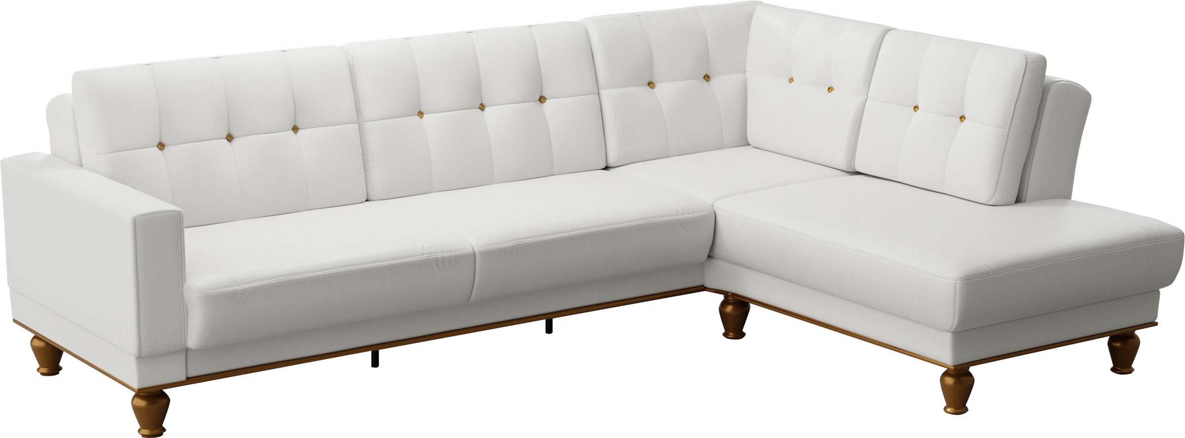 sit&more Ecksofa »Orient 5 L-Form«, mit Strass-Stein, wahlweise mit Bettfunktion und Bettkasten