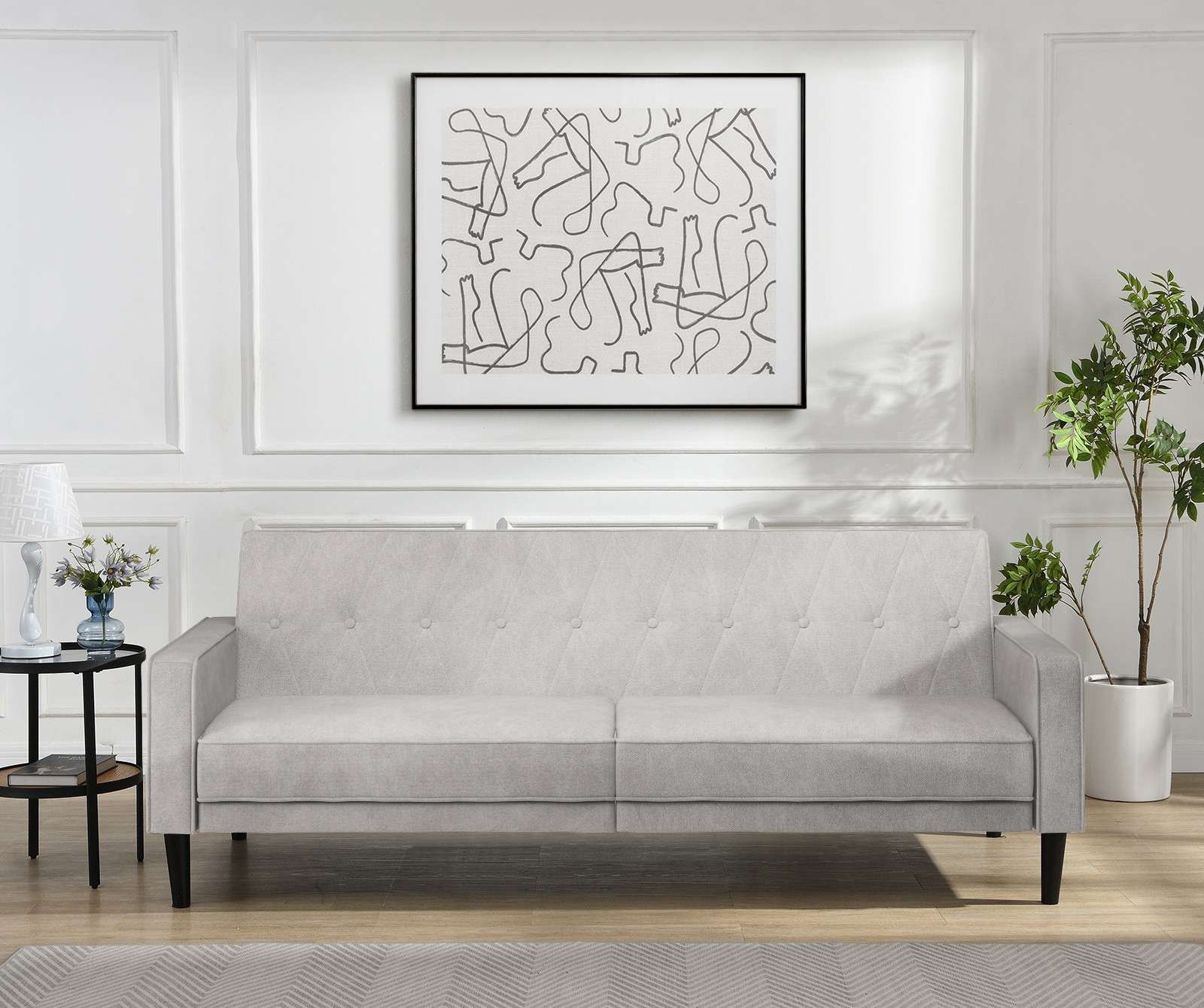 Dorel Home 3-Sitzer "Avon" Schlafsofa 213cm, Bettfunktion (110/190cm), tren günstig online kaufen