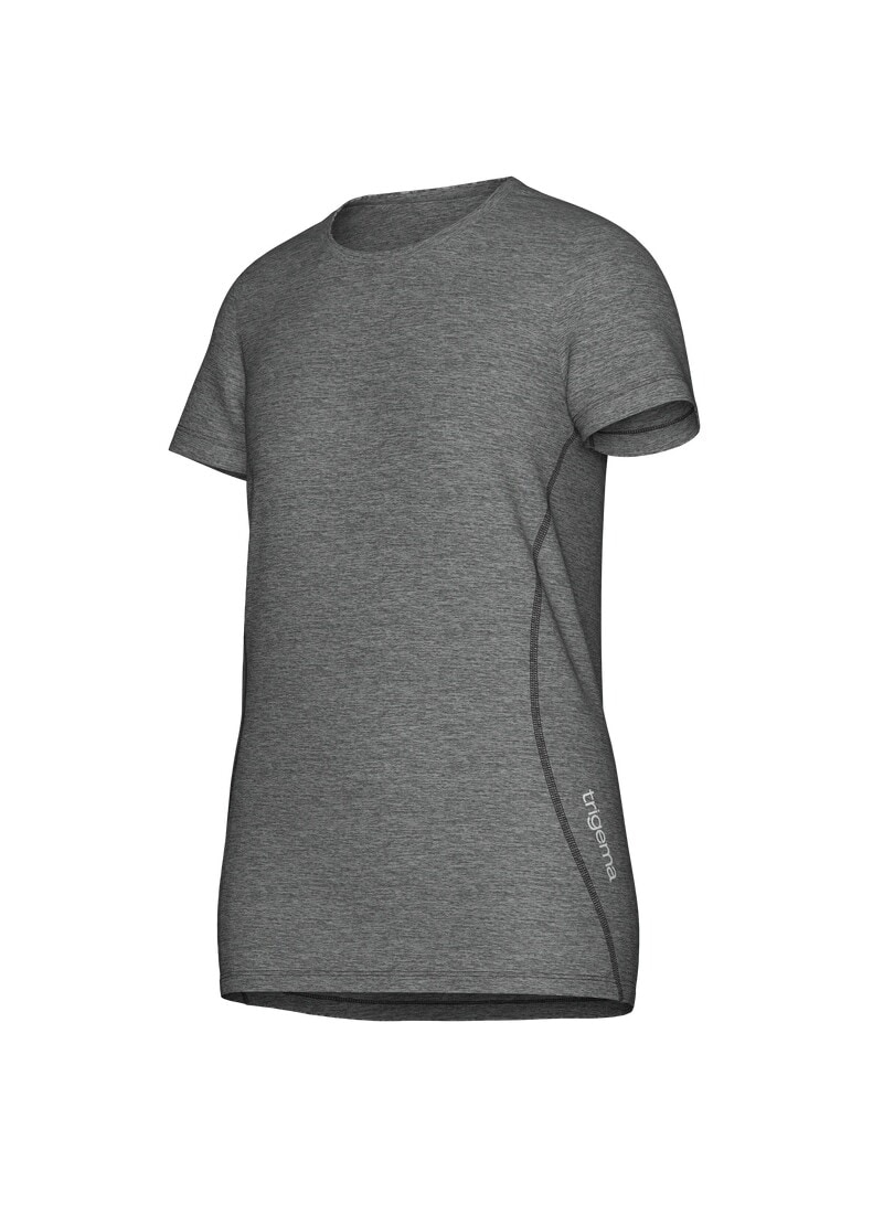Trigema T-Shirt »TRIGEMA Sportshirt in Melange-Optik«, (1 tlg.)