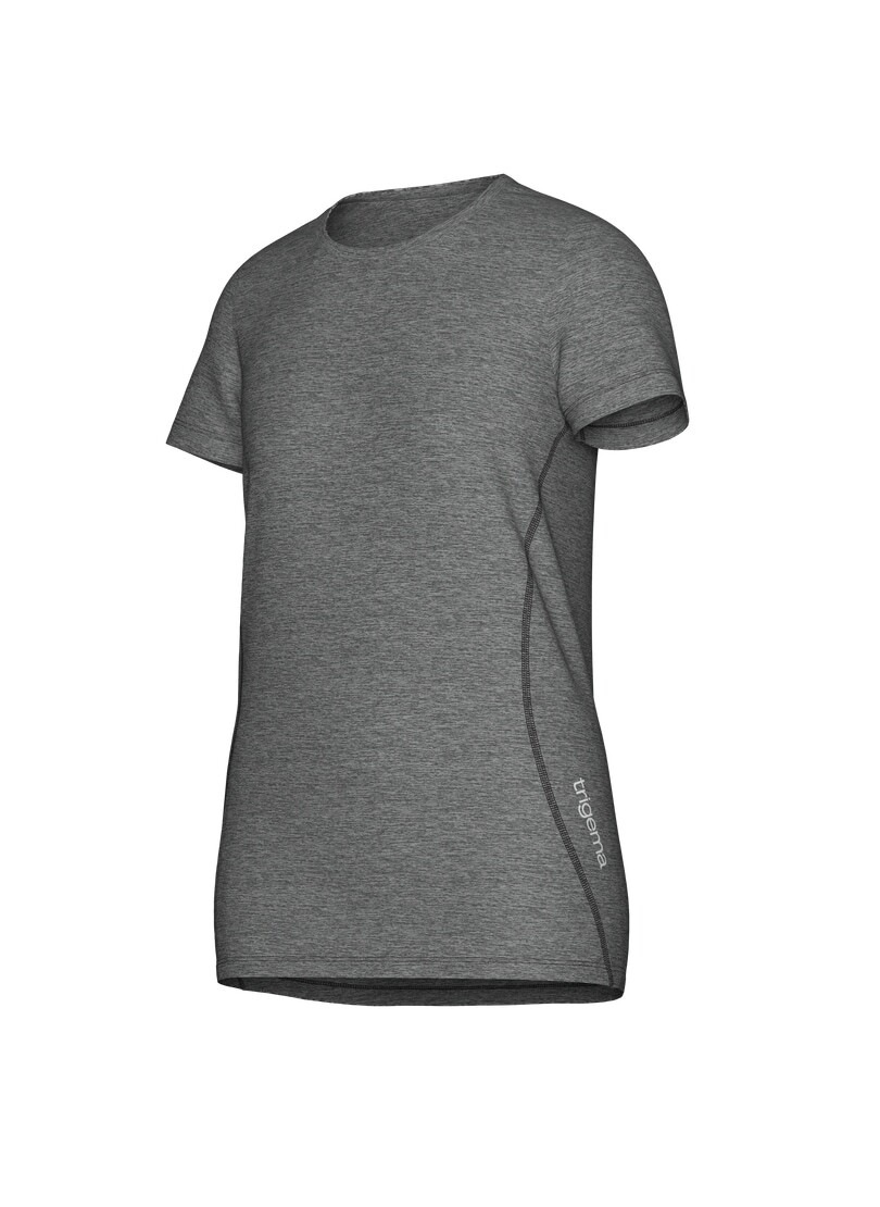 Trigema T-Shirt "TRIGEMA Sportshirt in Melange-Optik" 1 Stk. tlg. günstig online kaufen