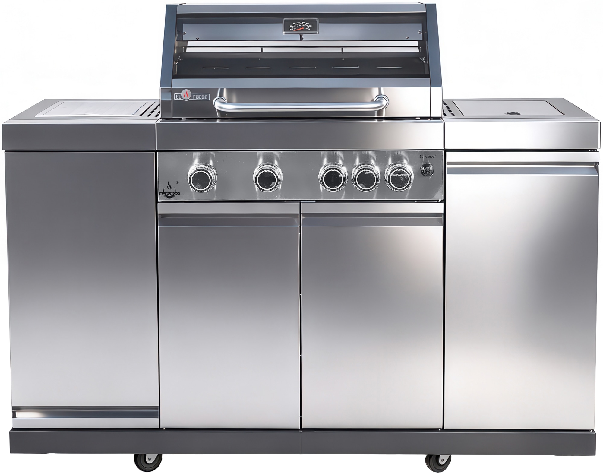 El Fuego Kombigrill »Augusta« 17 kW Gesamtleistung, auch als Holzkohlegrill verwendbar