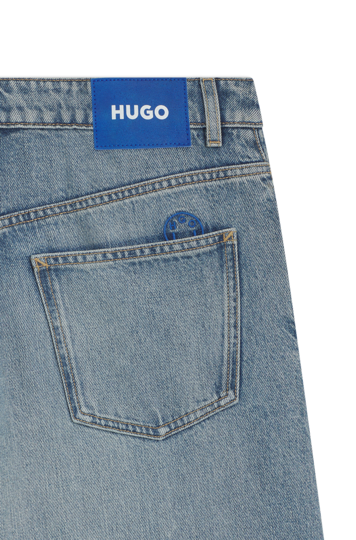 HUGO Blue Weite Jeans »Gobana«, mit Kordelzug zum Binden