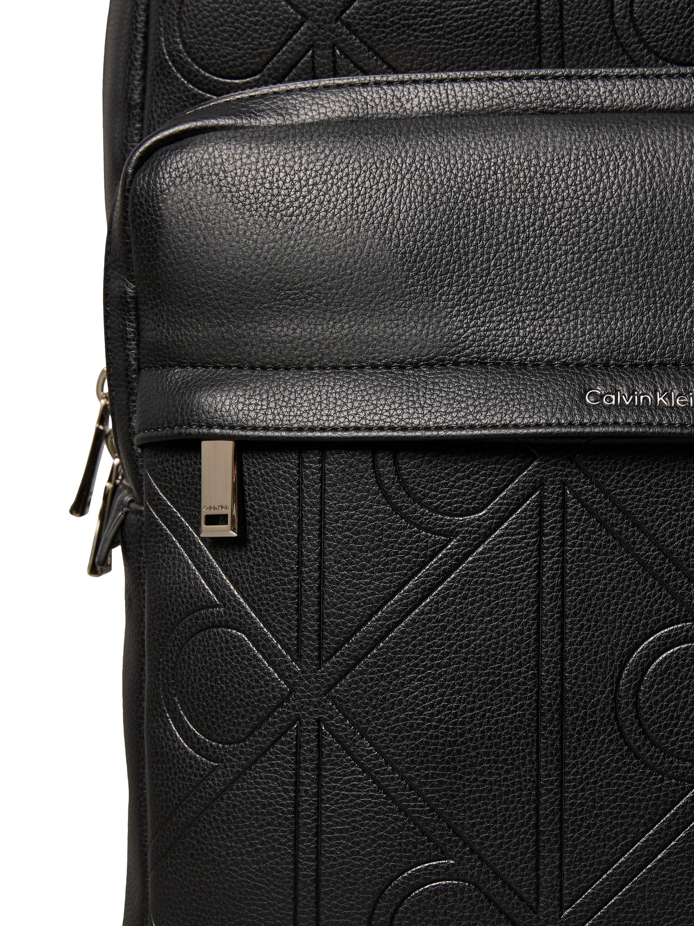 Calvin Klein Rucksack »XL EMBLEM AOP EMBOSS ROUND BACKP« Cityrucksack, Freizeitrucksack mit CK-Logo