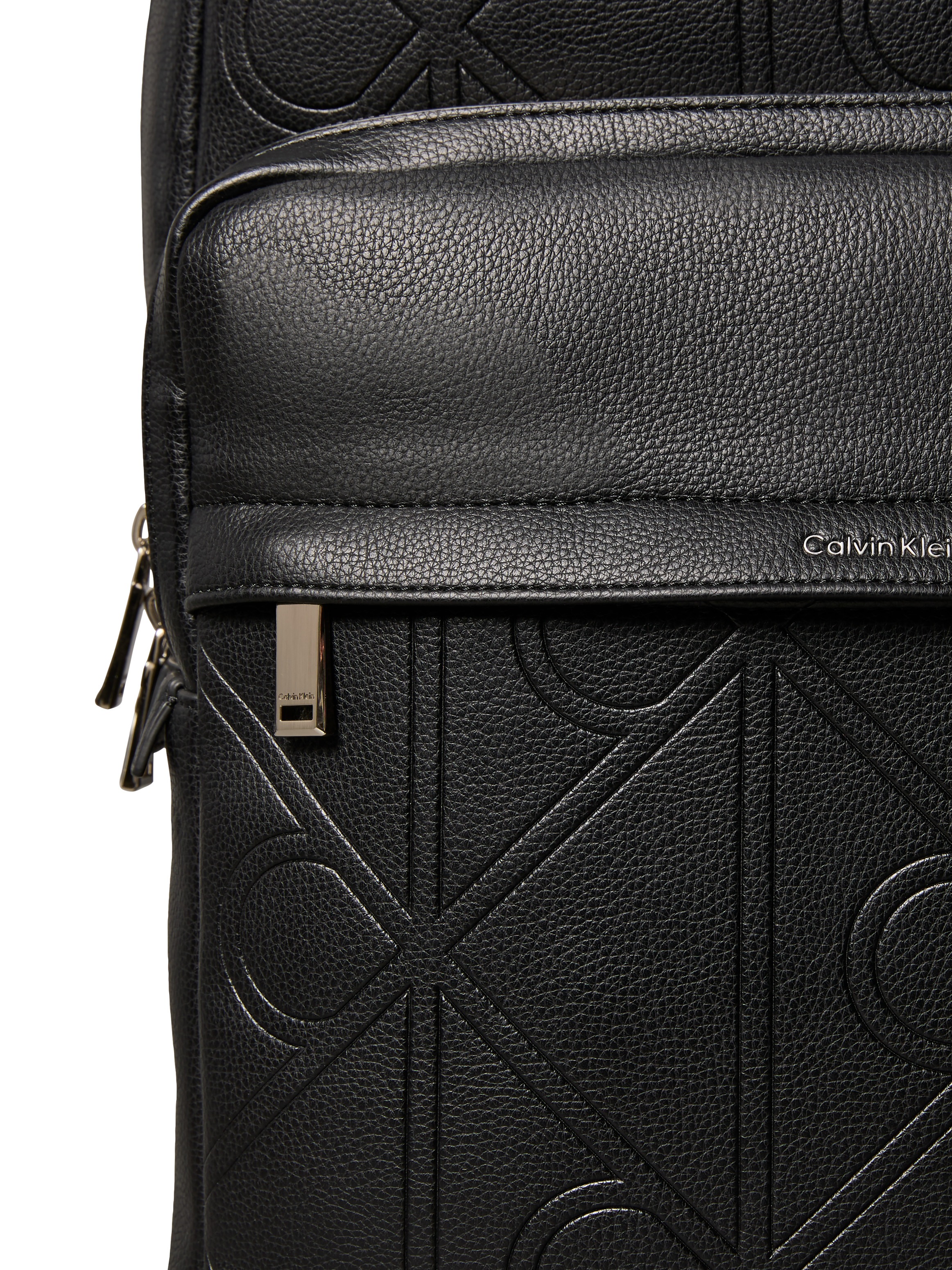 Thumbnail - Calvin Klein Rucksack "XL EMBLEM AOP EMBOSS ROUND BACKP" Cityrucksack, Freizeitrucksack mit CK-Logo