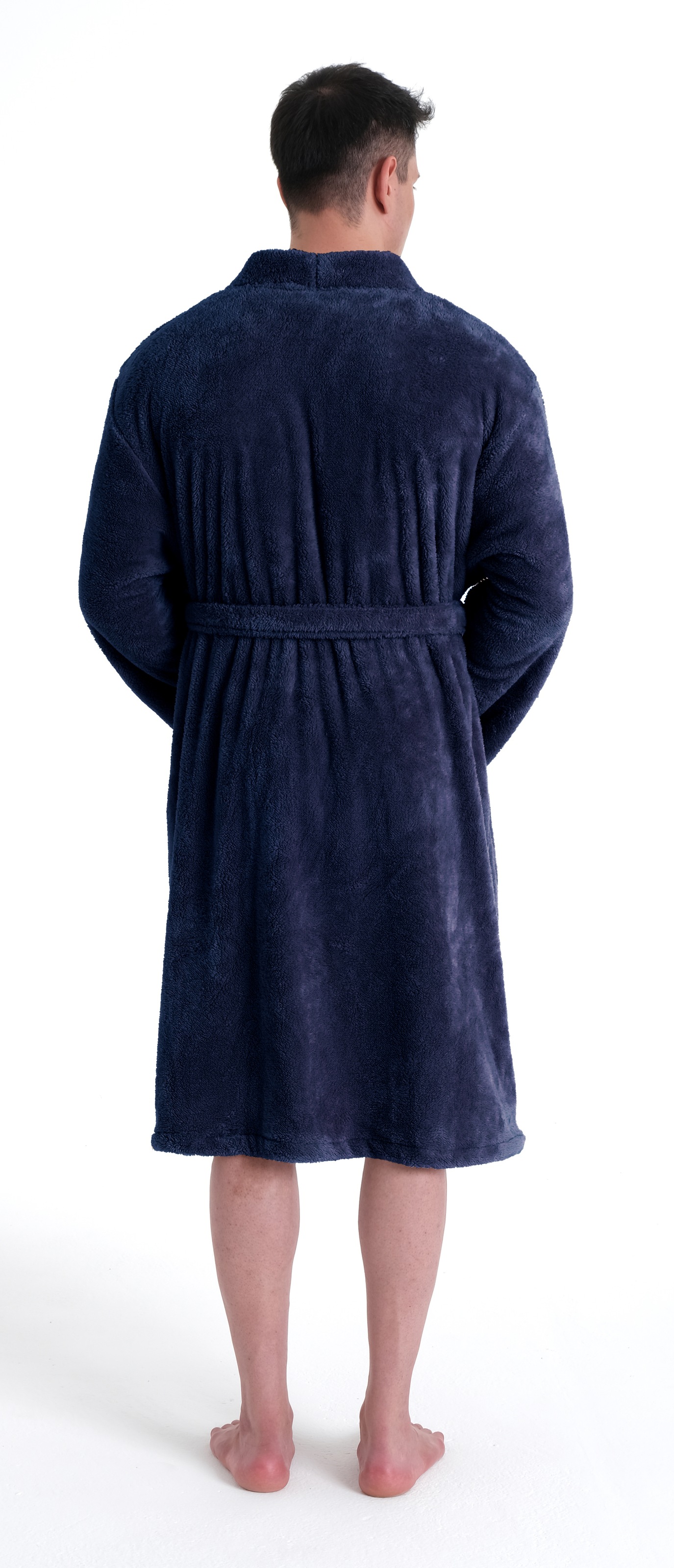 my home Unisex-Bademantel »Lillou Kimono, ideal für Sauna & Spa, Hotelbademantel, Morgenmantel«, (1 St.), kuschelig weicher Fleece, für Damen und Herren, XS-3XL