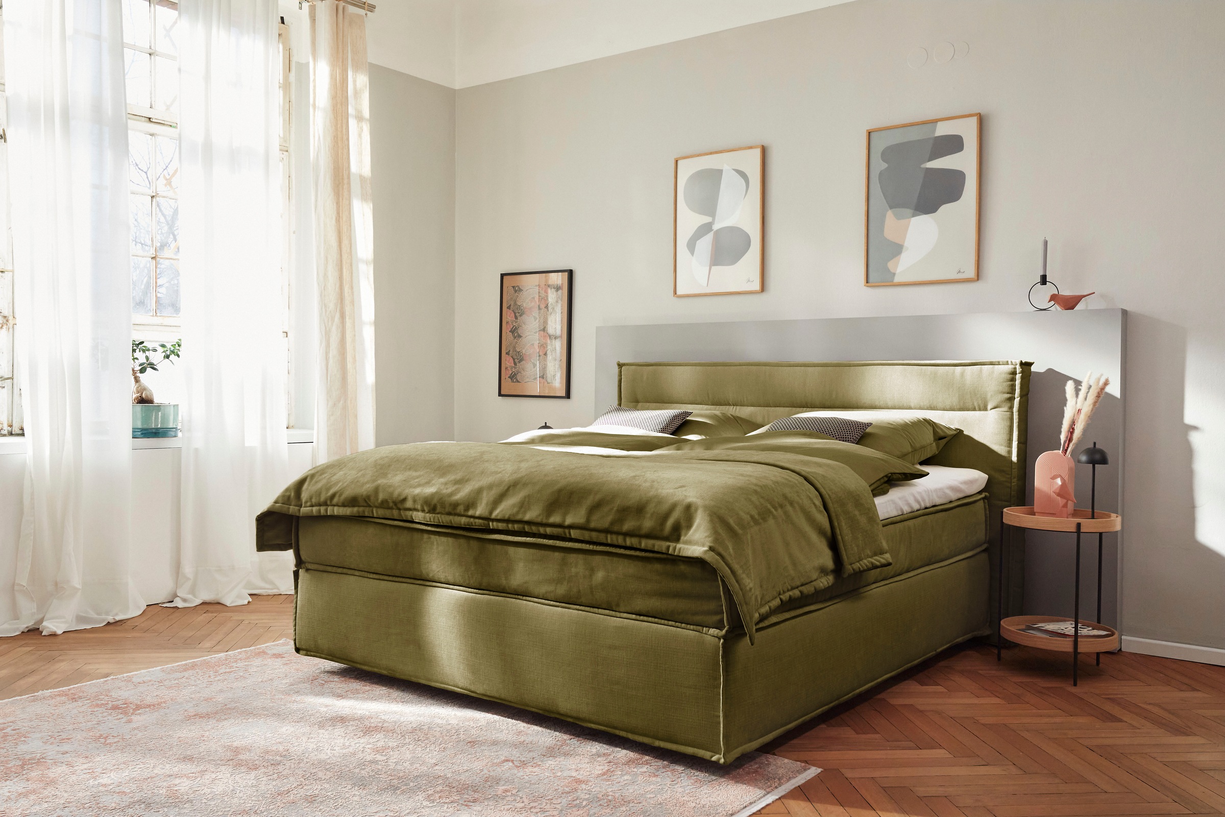 Musterring Boxspringbett »JustB! SC100«, schwebende Optik, inklusive Topper, verschiedene Farben, 180 x 200 cm