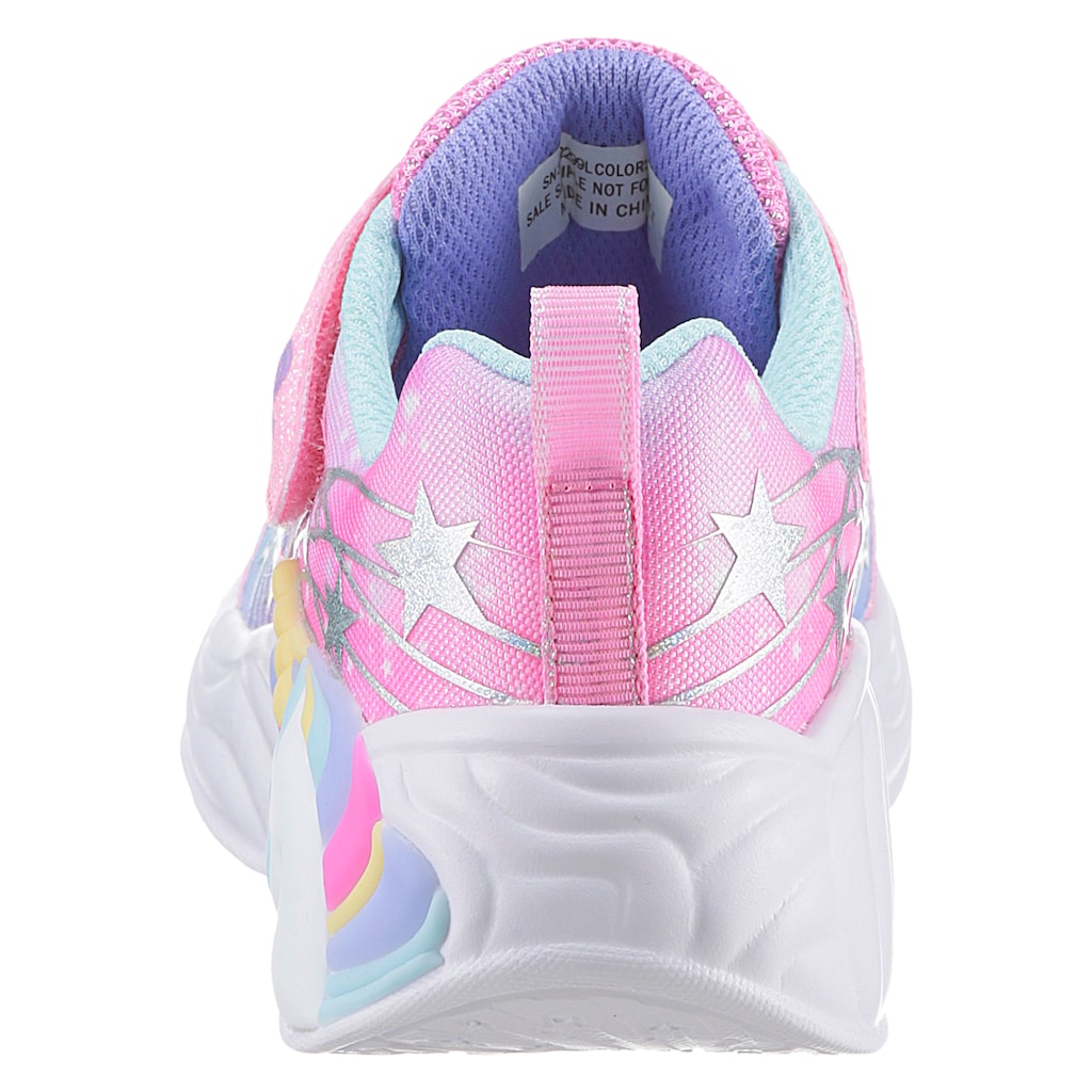 Skechers Kids Slip-On Sneaker »UNICORN DREAMS - WISHFUL MAGIC, Blinkschuh,«, in funkelnder Optik