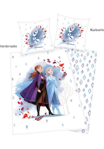 Kinderbettwäsche »Disney´s Eiskönigin«, mit tollem Anna und Elsa Motiv