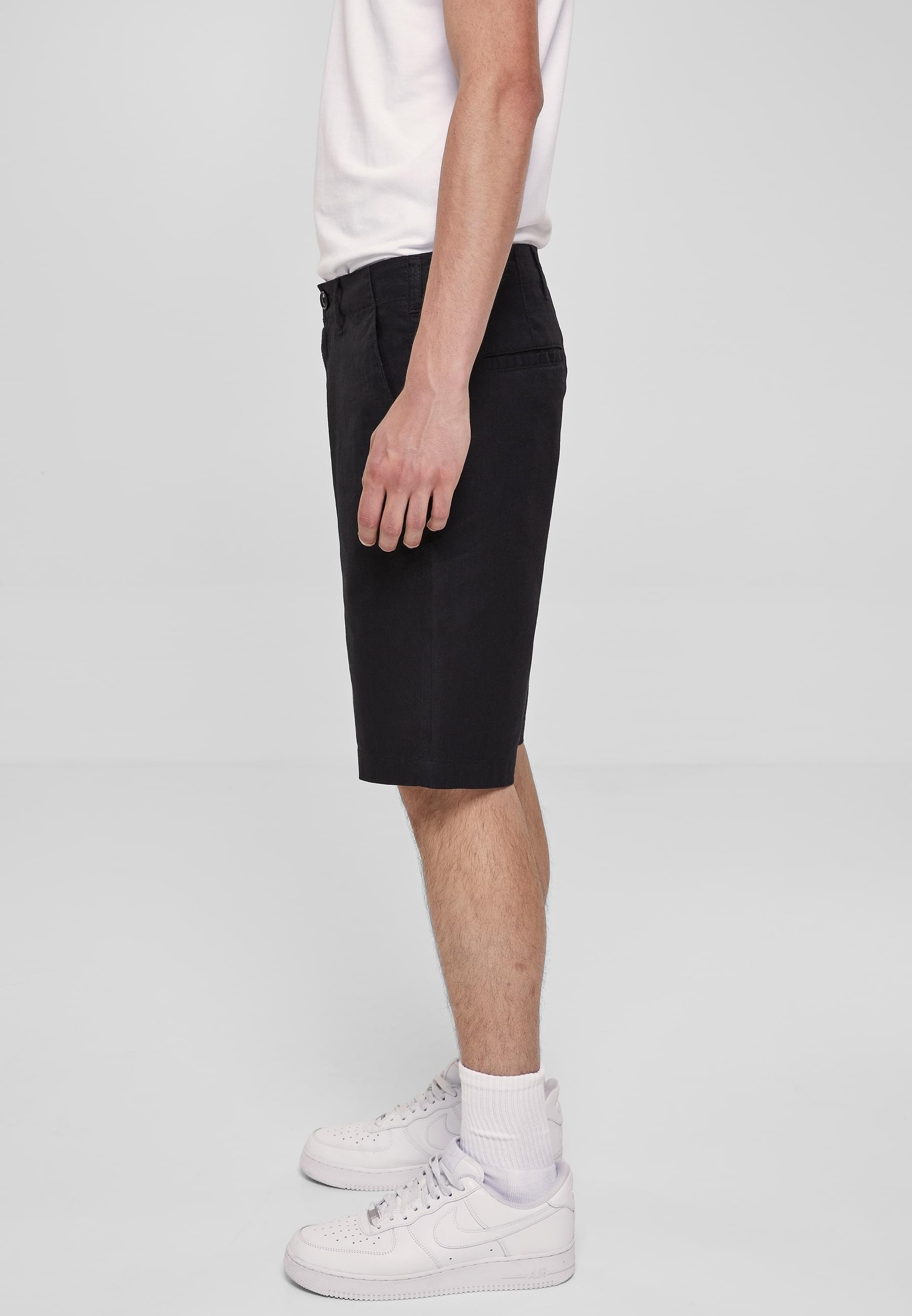 URBAN CLASSICS Shorts »Urban Classics Herren Cotton Linen Shorts«, (1 tlg.)