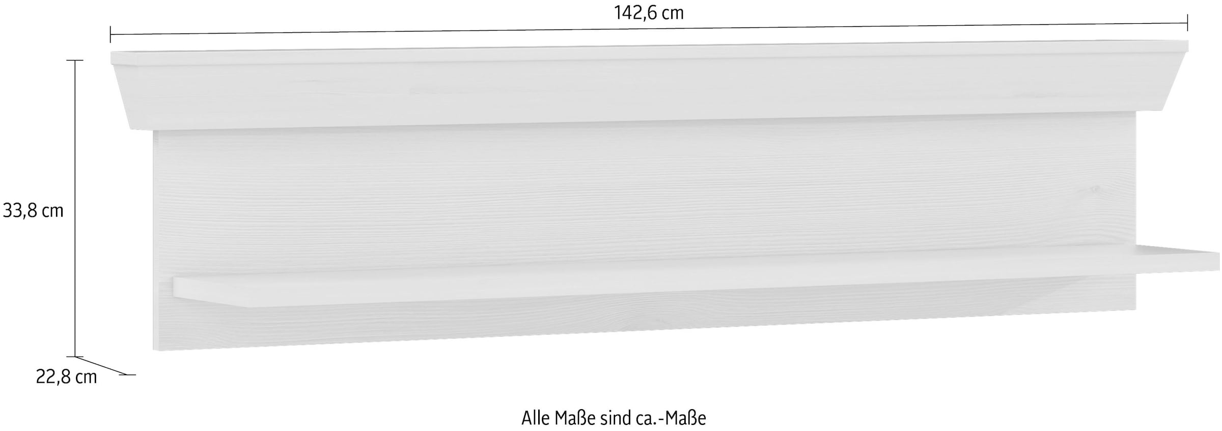 FORTE Wandregal, Breite ca. 142 cm kaufen | BAUR