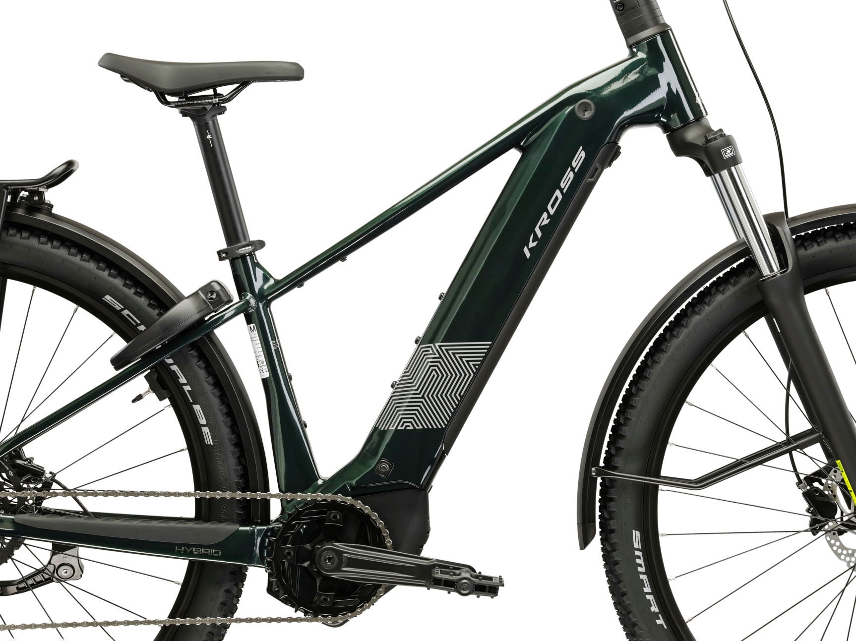 Kross »Influx Hybrid SUV 2.0 16,7Ah / 600 Wh 29 Zoll grün 9 Gänge 2026« 9 Gang Shimano CUES U4000 Schaltwerk Kettenschaltung Mittelmotor 250 W