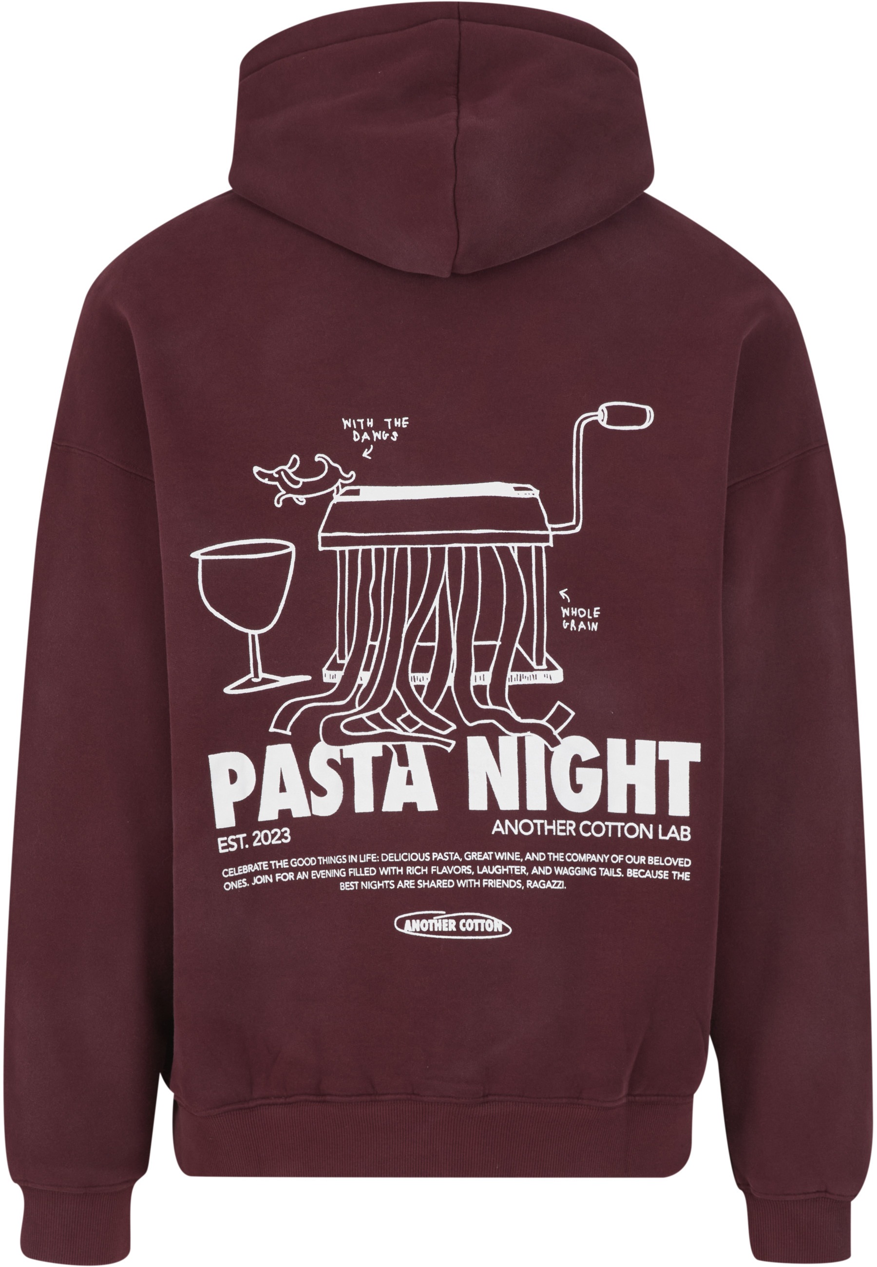 Another Cotton Lab Kapuzensweatshirt »Another Cotton Lab Pasta Night Washed Hoodie«, 1
