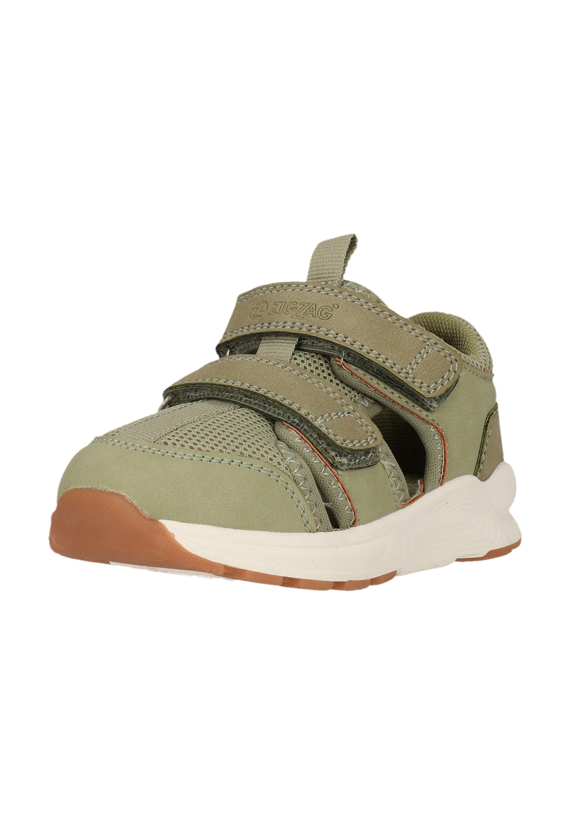 Sandale ZIGZAG "Alcala", Mädchen, Gr. 20, grün, weiß, Kunstfaser, Polyurethane, Schuhe Sandale, atmungsaktiv