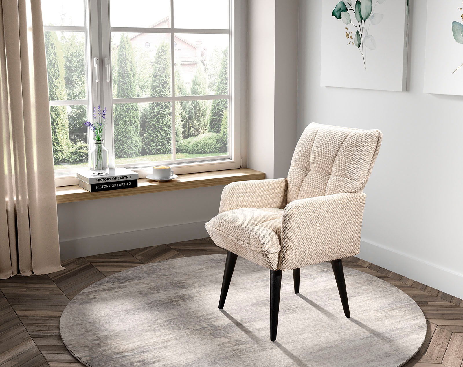 exxpo - sofa fashion Esszimmerstuhl "Mocca" () Armlehnenstuhl, bequem gepol günstig online kaufen