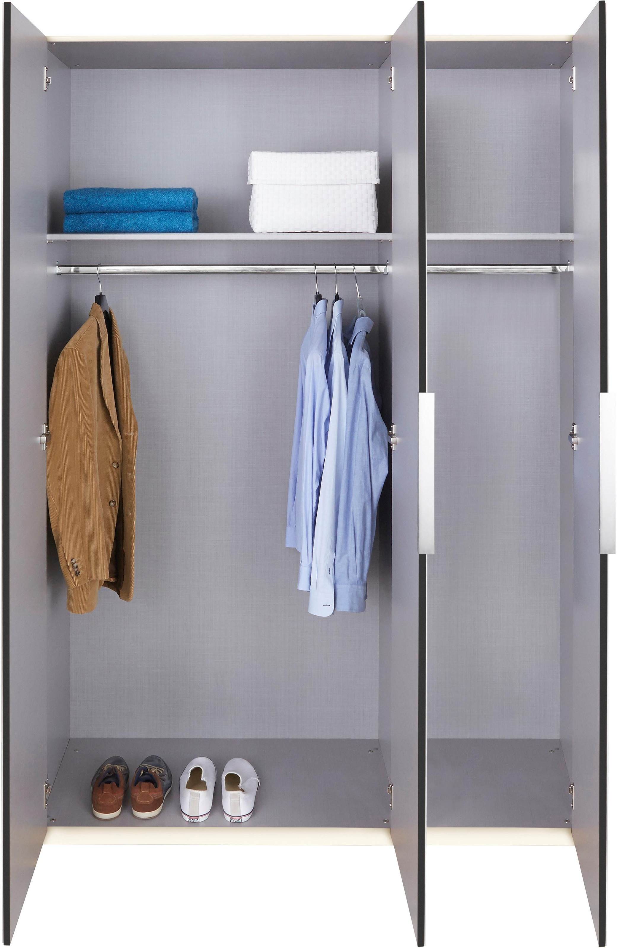 Wimex Kleiderschrank »Level by fresh to go«, Türen vollflächig mit farbigem Glas