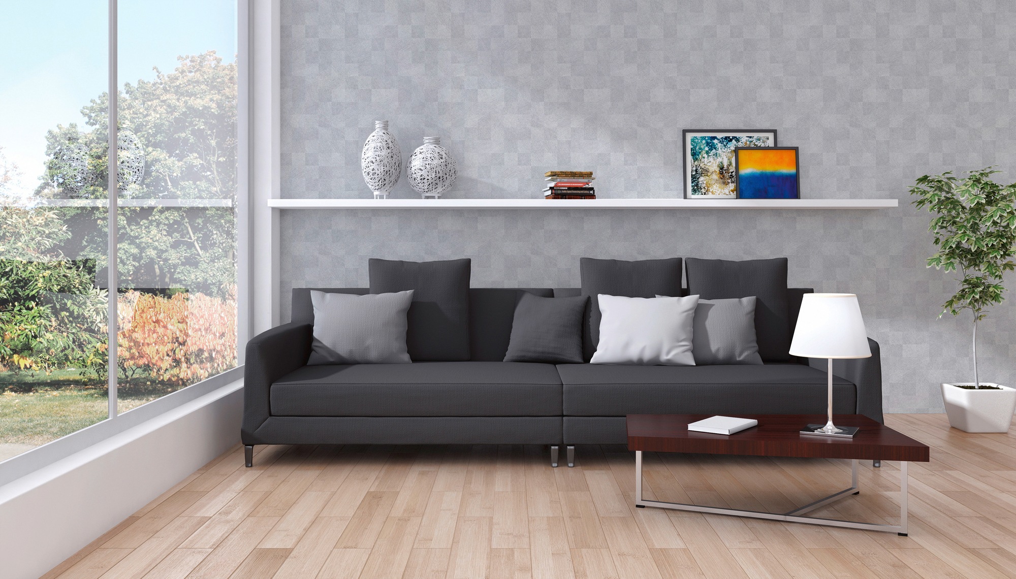 living walls Vliestapete »Titanium«, geometrisch-grafisch-Motiv, Moderne Tapete Design Tapeten Wohnzimmer Schlafzimmer Küche Flur Optik