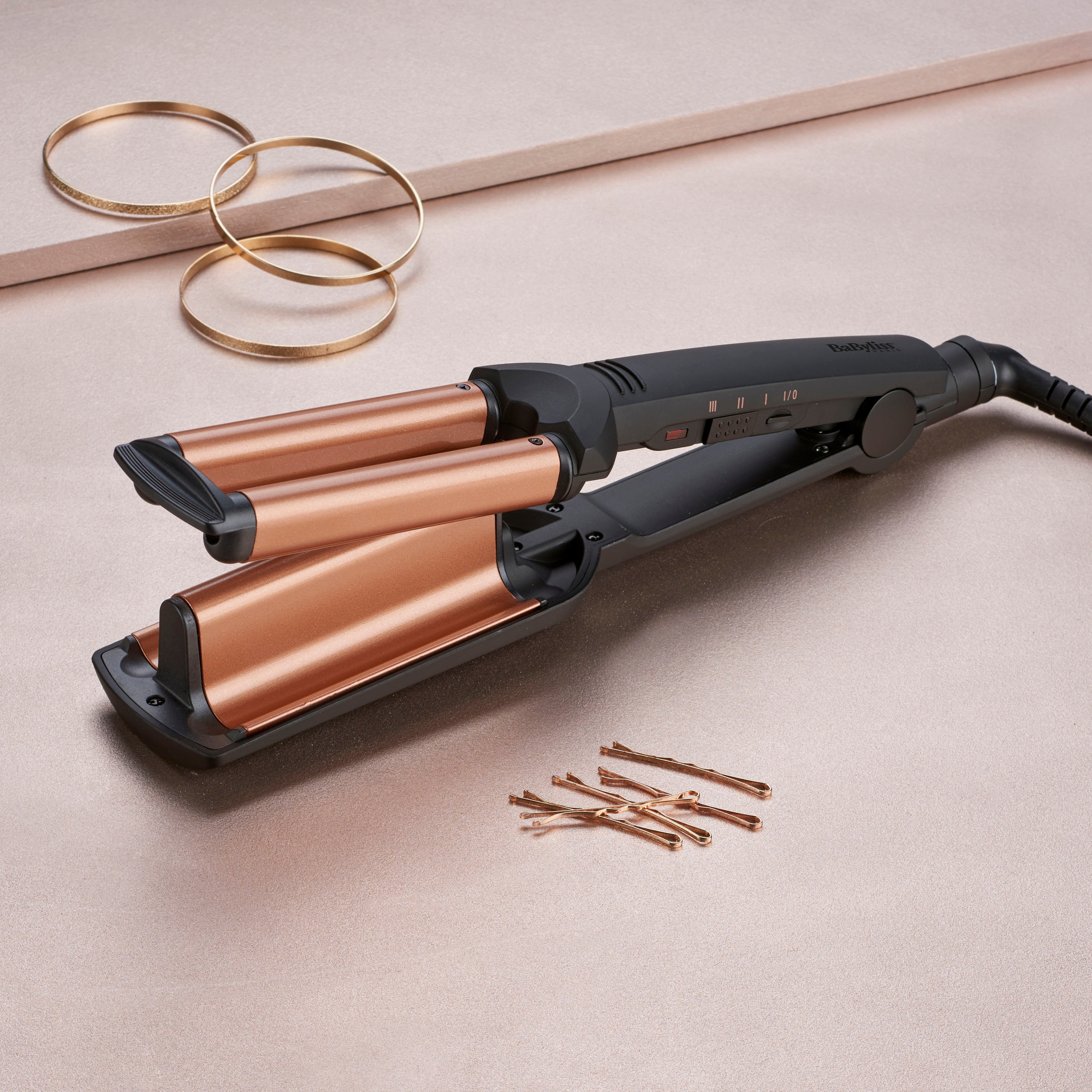 BaByliss Welleneisen »W2447E Deep | Turmalin-Beschichtung BAUR Waves«