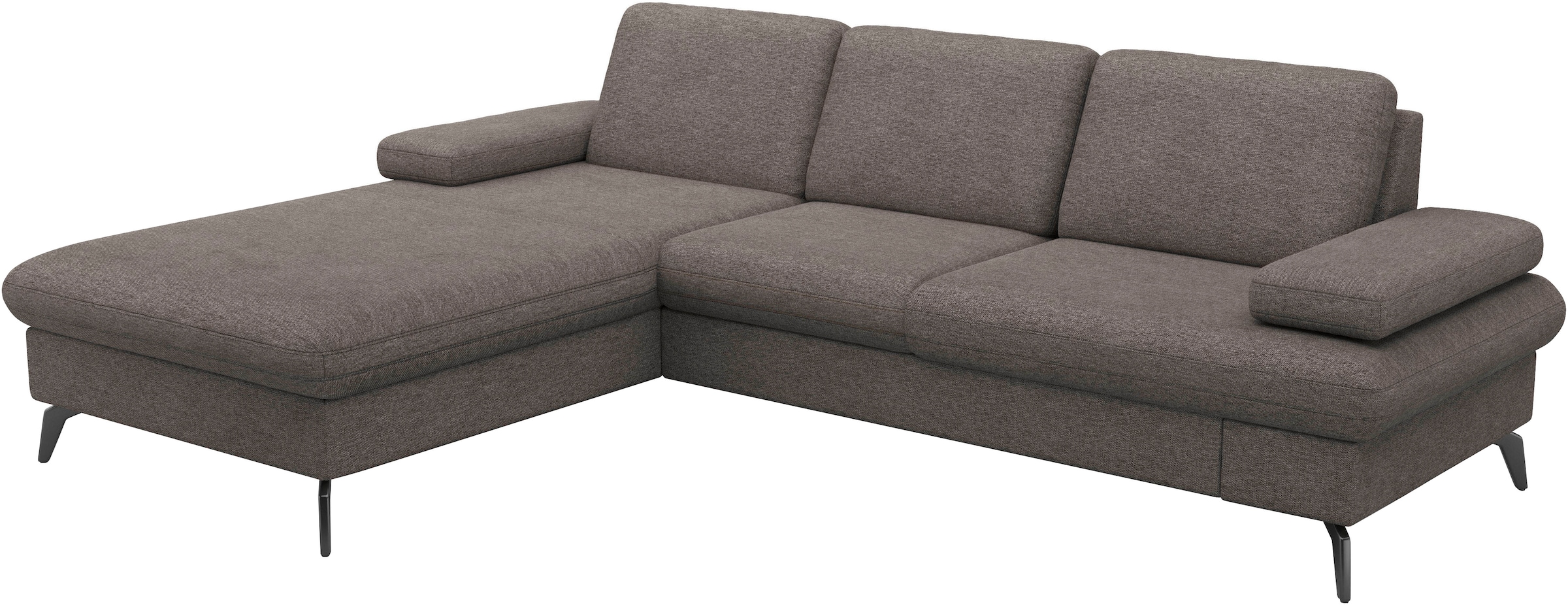 sit&more Ecksofa »Morris Jubi L-Form«, inkl. Armteilfunktion und 1 Zierkissen, wahlweise mit Bettfunktion