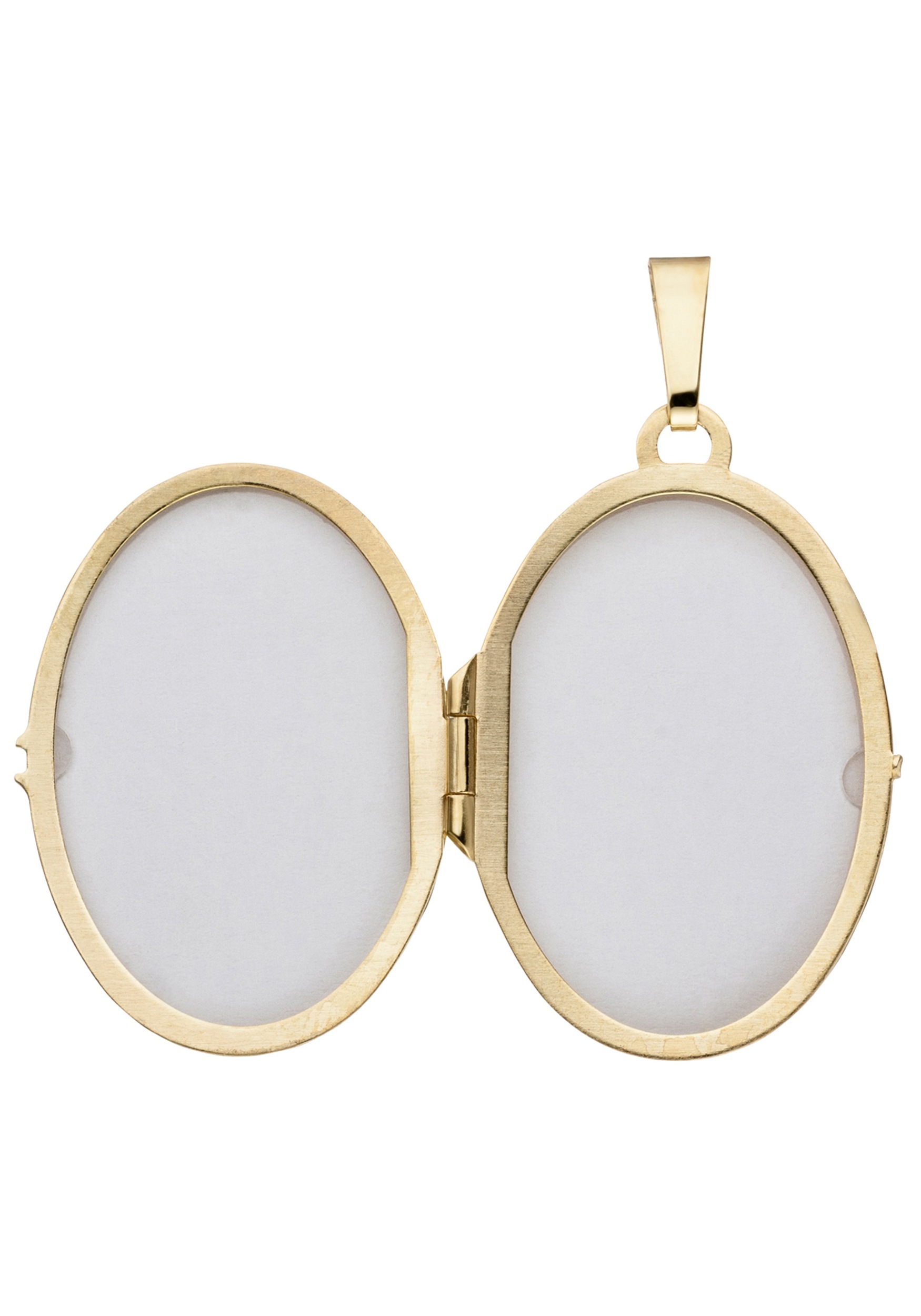 JOBO Medallionanhänger »Anhänger Medaillon oval 31 mm« ()  333 Gold für 2 Fotos