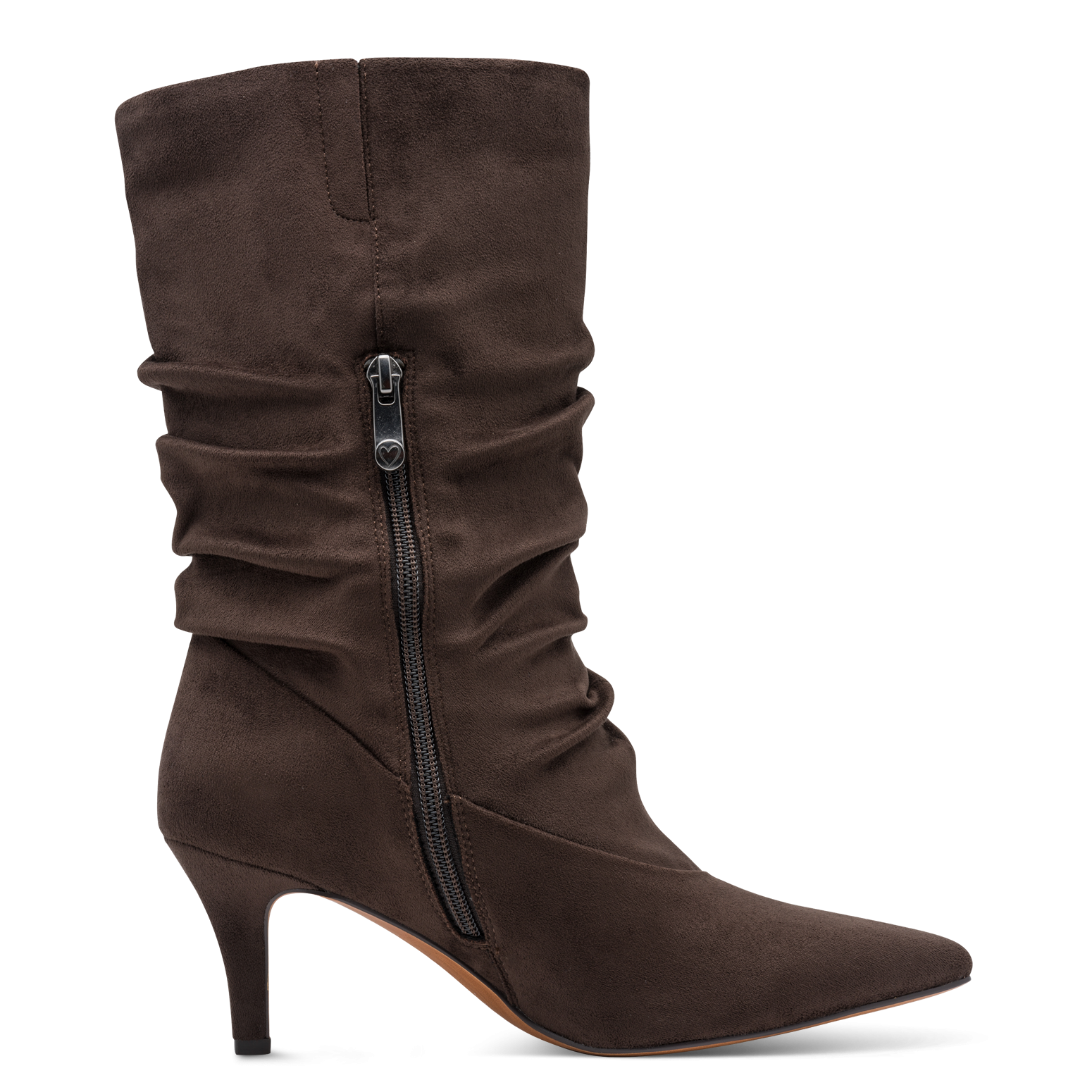 MARCO TOZZI Stiefel  Trichterabsatz, Kurzstiefel im Slouchy-Falten-Look