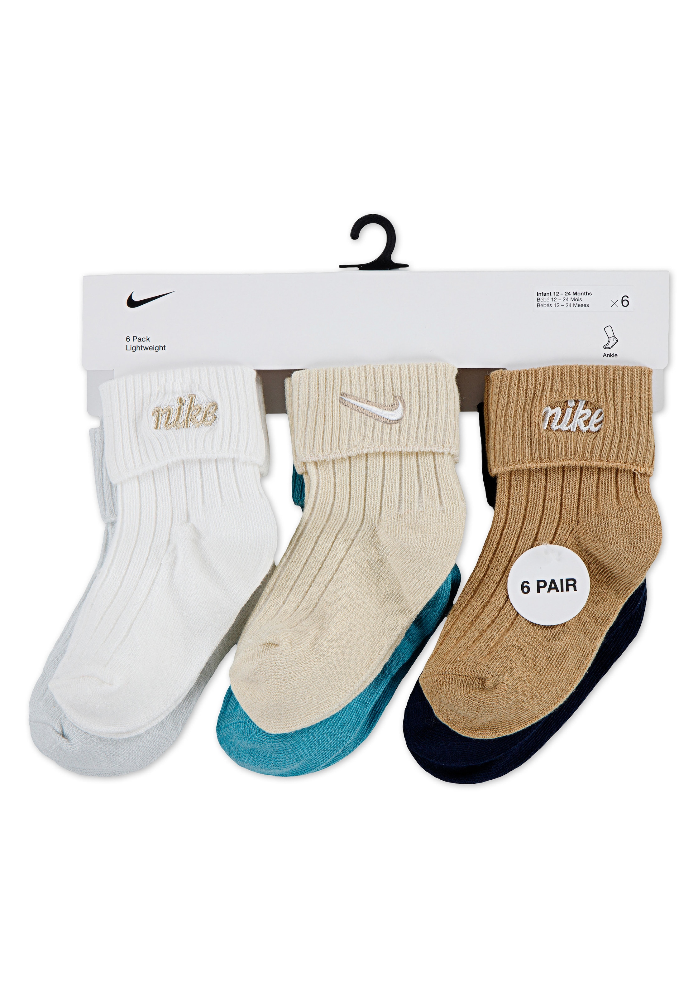 Nike Sportswear Socken »NHN 6PK RIB TURNCUFF INF SOCK für Kinder«, (6 Paar), für Kinder