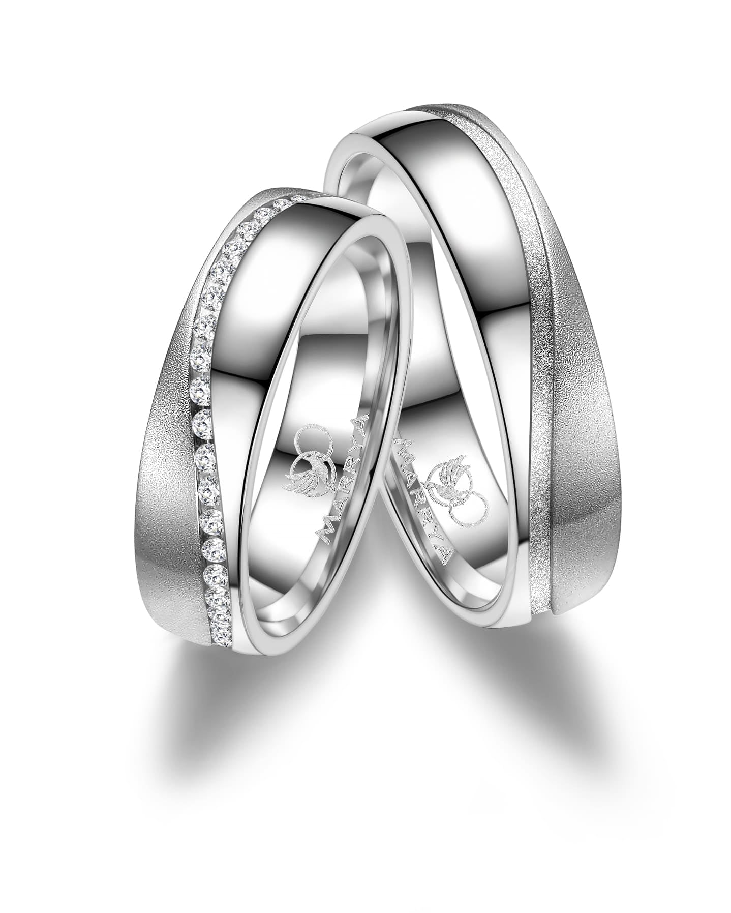 Marrya Partnerring »Silber Ringe Trauringe Eheringe Partnerringe«