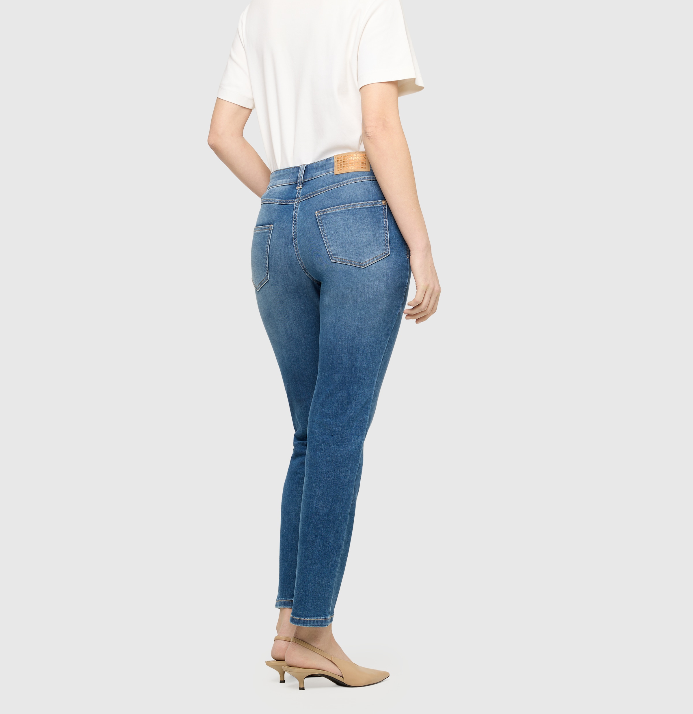 MAC »MACMELANIE« Figurformende Denim-Qualität mit hervorragendem Rücksprung-Verhalten