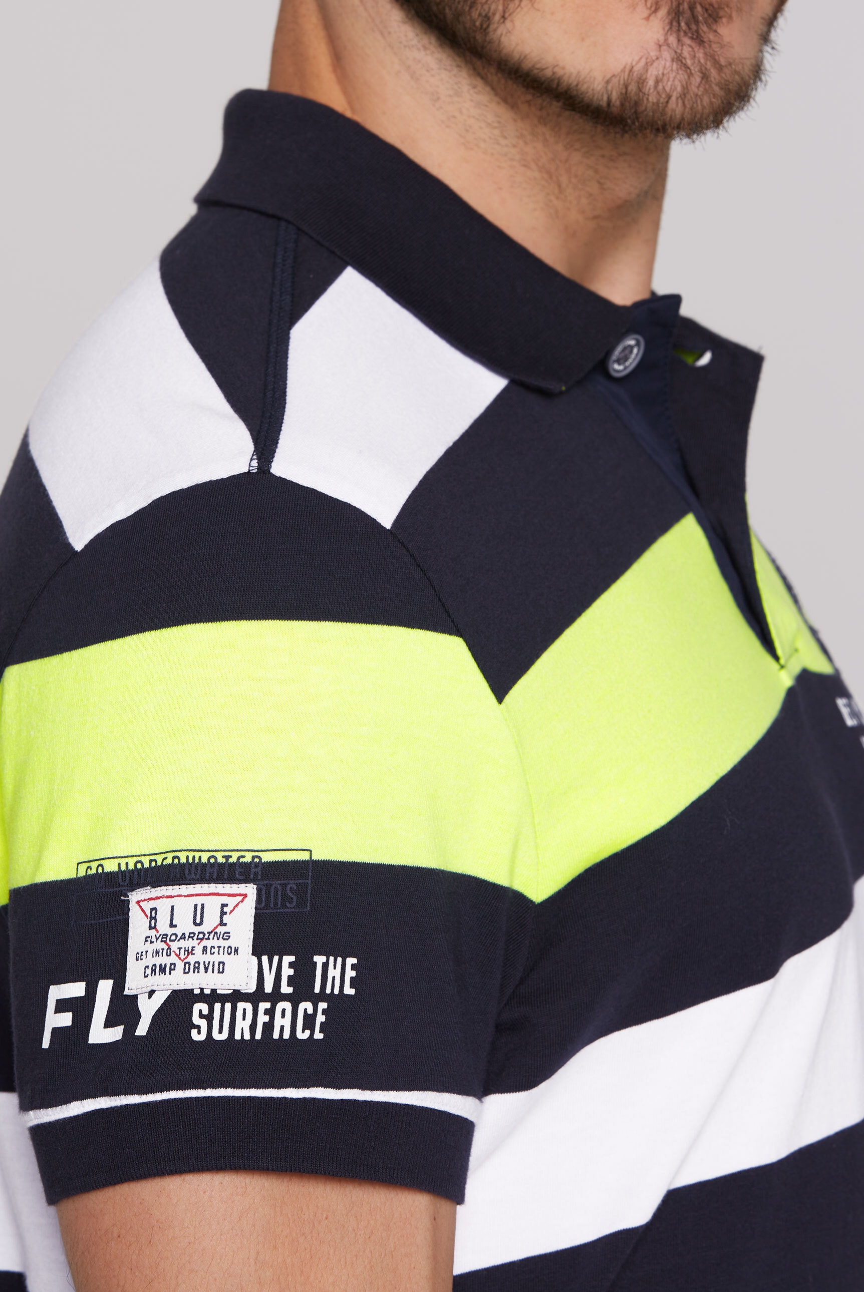 CAMP DAVID Poloshirt, aus Baumwolle
