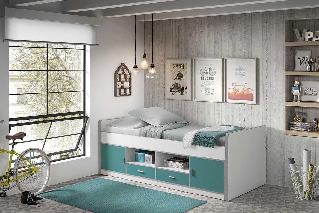 Vipack Einzelbett »Bonny«, mit Komfort Liegehöhe, Stauraum unter dem Bett,  Liegefläche 90x200 cm bestellen