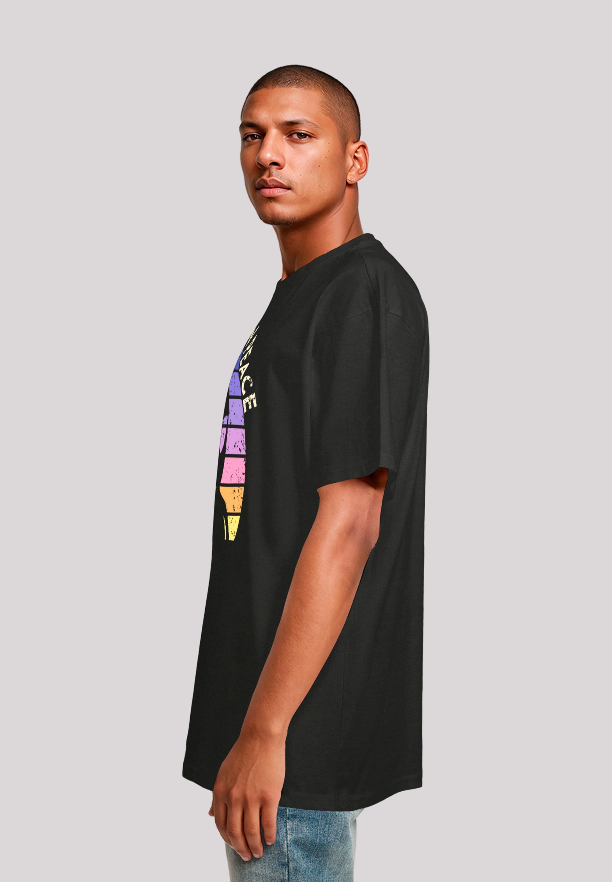 F4NT4STIC T-Shirt »Alien Peace Sunset«, Premium Qualität