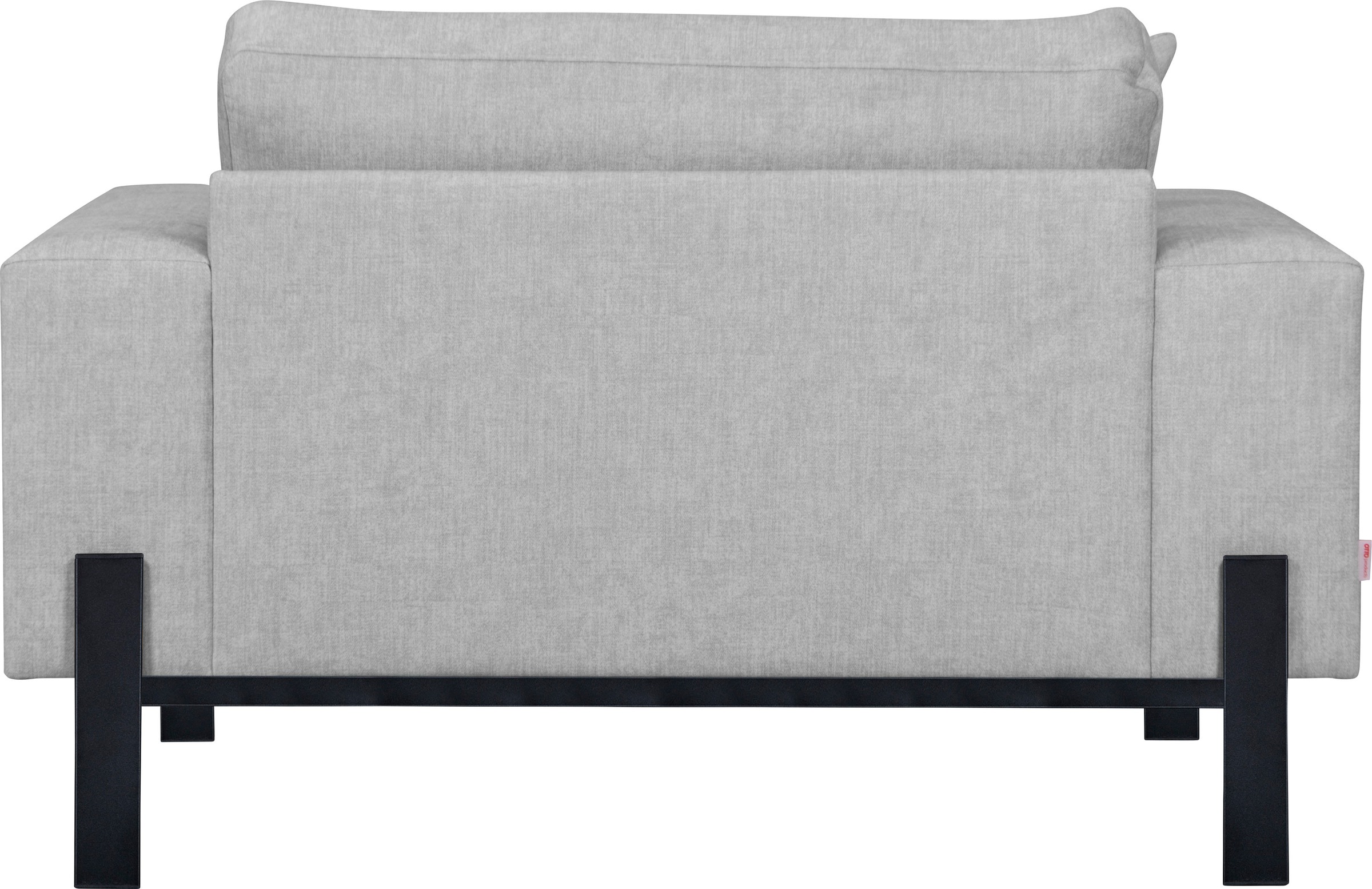 OTTO products Loveseat »Ennis Sessel Metallgestell«, Verschiedene Bezugsqualitäten: Baumwolle, recyceltes Polyester