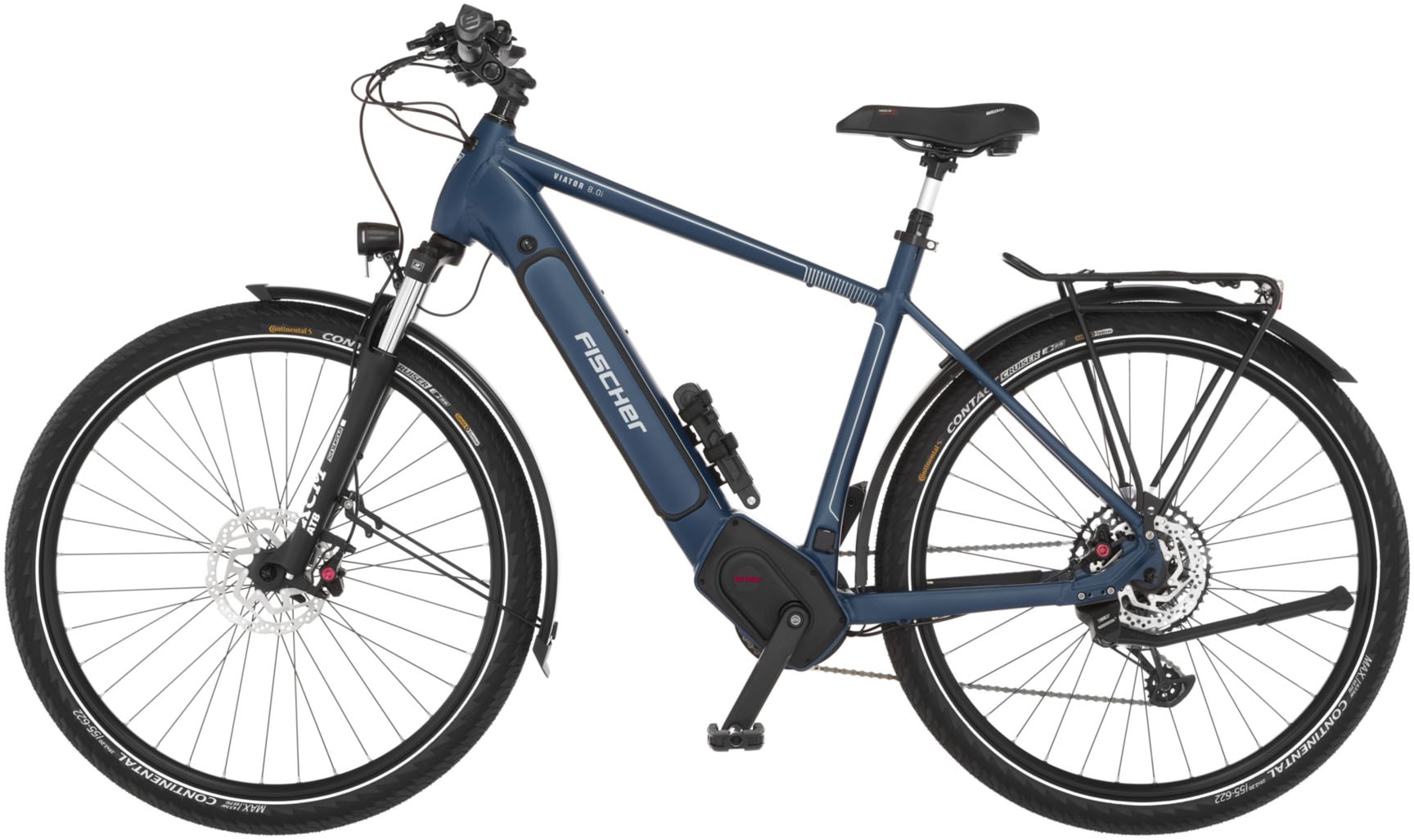 FISCHER Fahrrad E-Bike »VIATOR 8.0I 711 55«, 12 Gang, SX 11-50 Kettenschaltung, (mit Faltschloss)