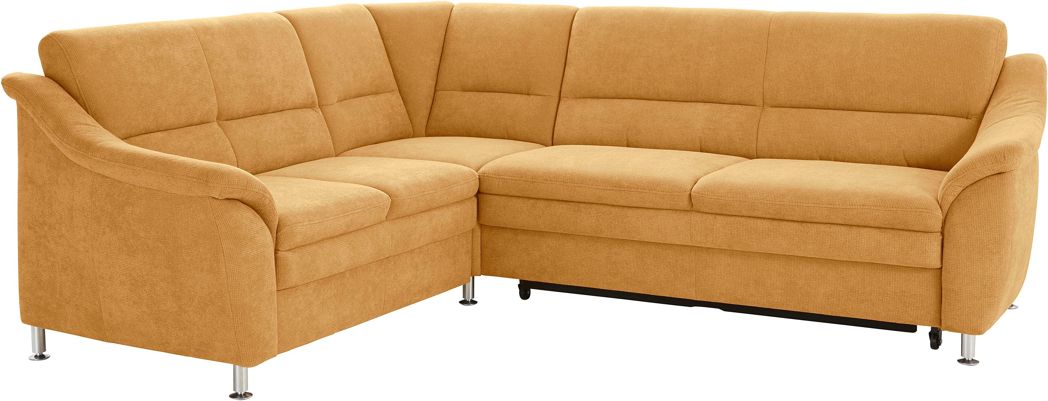 sit&more Ecksofa "Cardoso L-Form" mit Federkern, wahlweise mit Schlaffunktion und Schubkasten