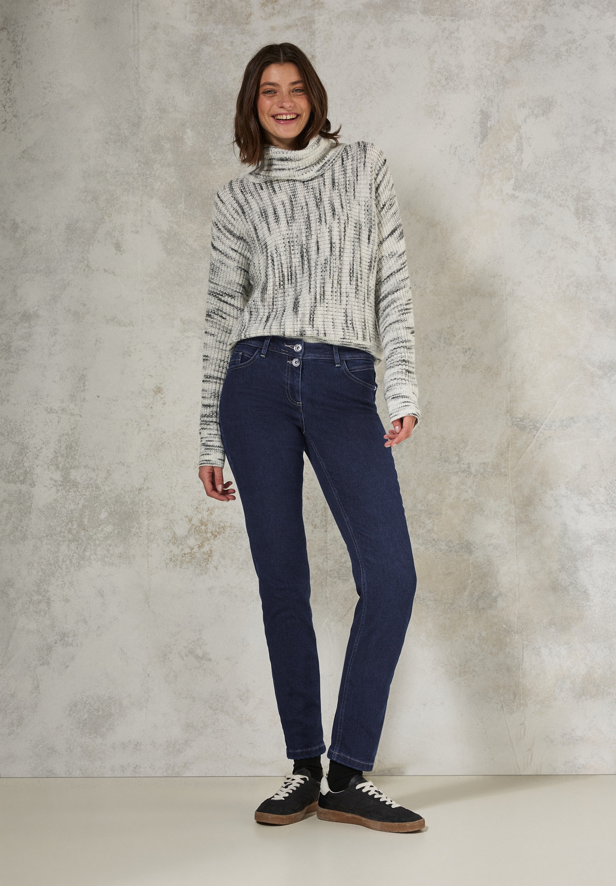 Cecil Slim-fit-Jeans, Middle Waist