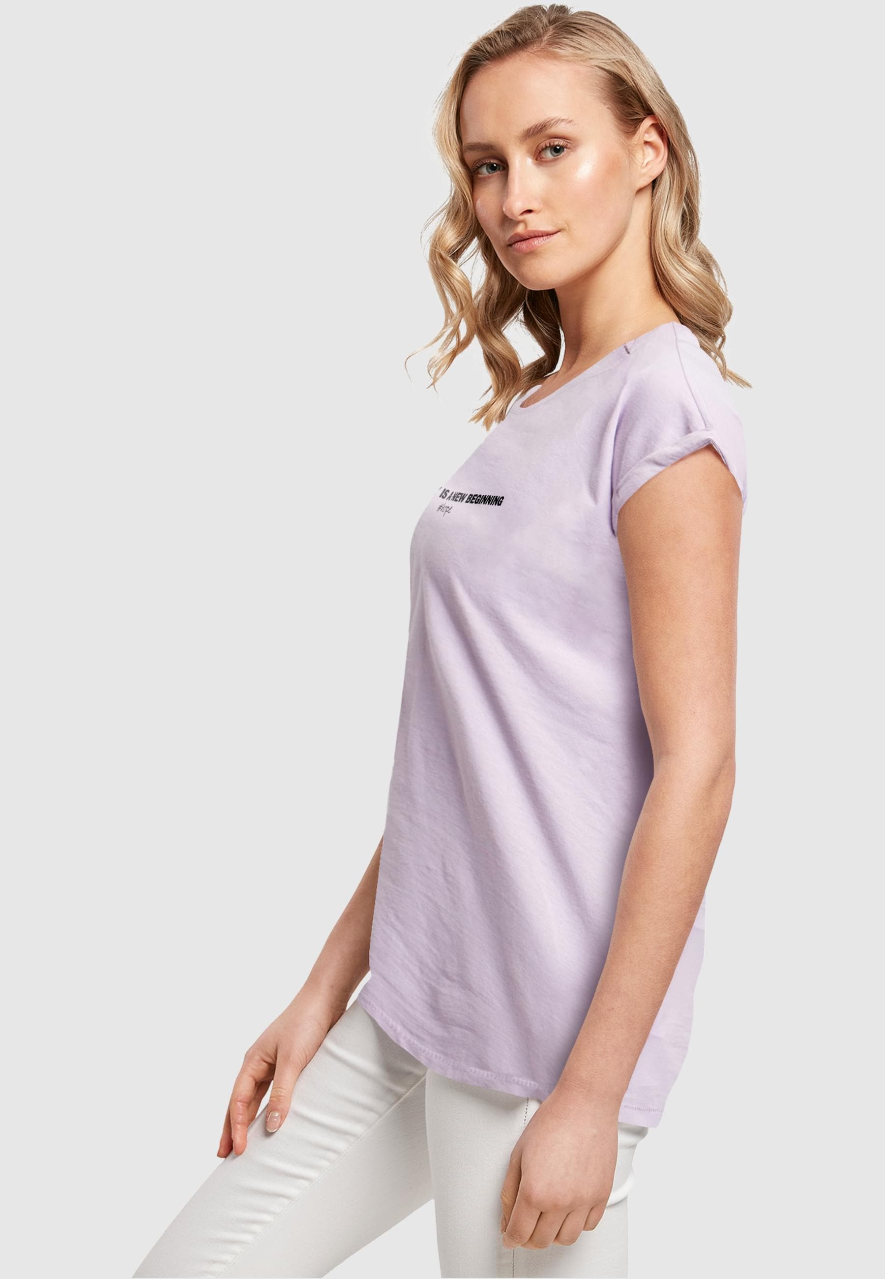 Merchcode T-Shirt »Merchcode Damen Ladies Hope Extended Shoulder Tee«, (1 tlg.)