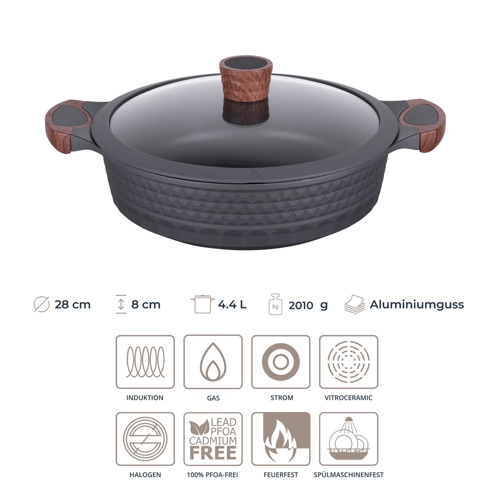 RESTO Kitchenware Kochtopf "Capella, Schmortopf antihaftbeschichtet und spü günstig online kaufen