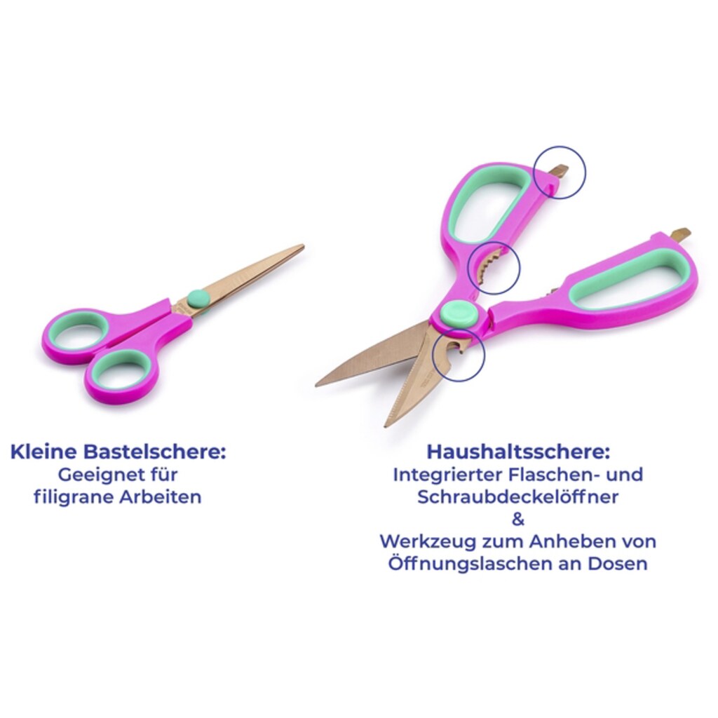 Maximex Universalschere, (Set, 5 tlg.)