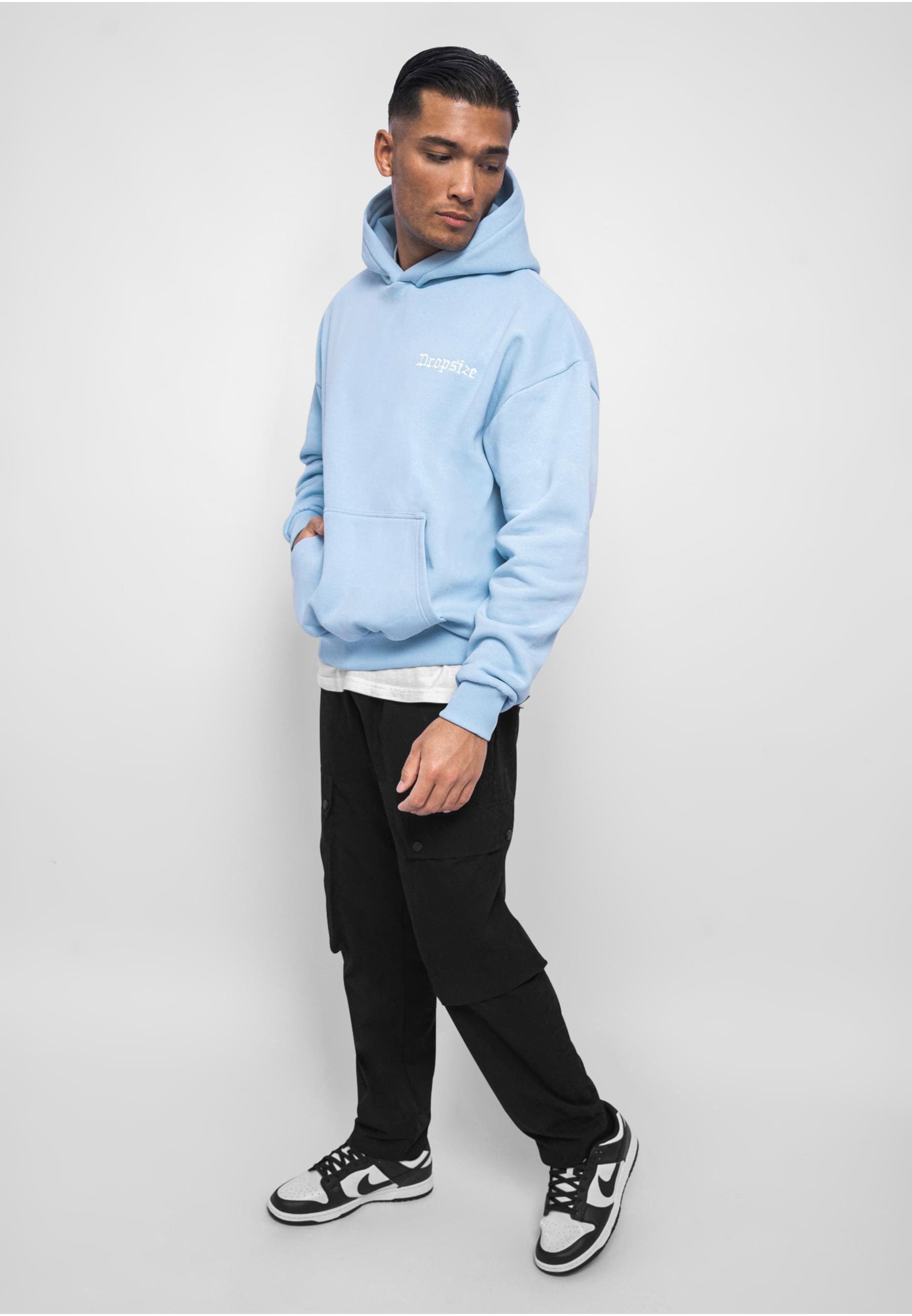 Dropsize Kapuzensweatshirt »Dropsize Herren Heavy Oversize Embo Hoodie«, (1 tlg.)