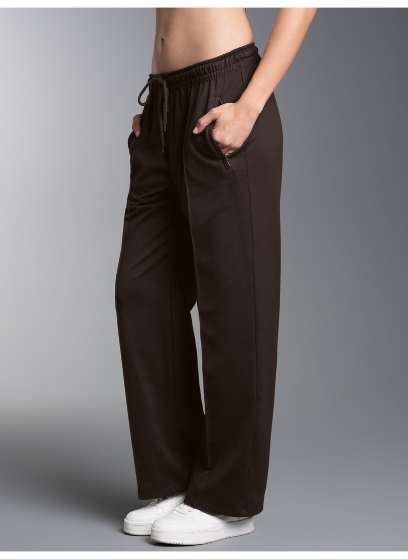 Trigema "TRIGEMA Freizeithose mit weitem Bein und Elastikbund"