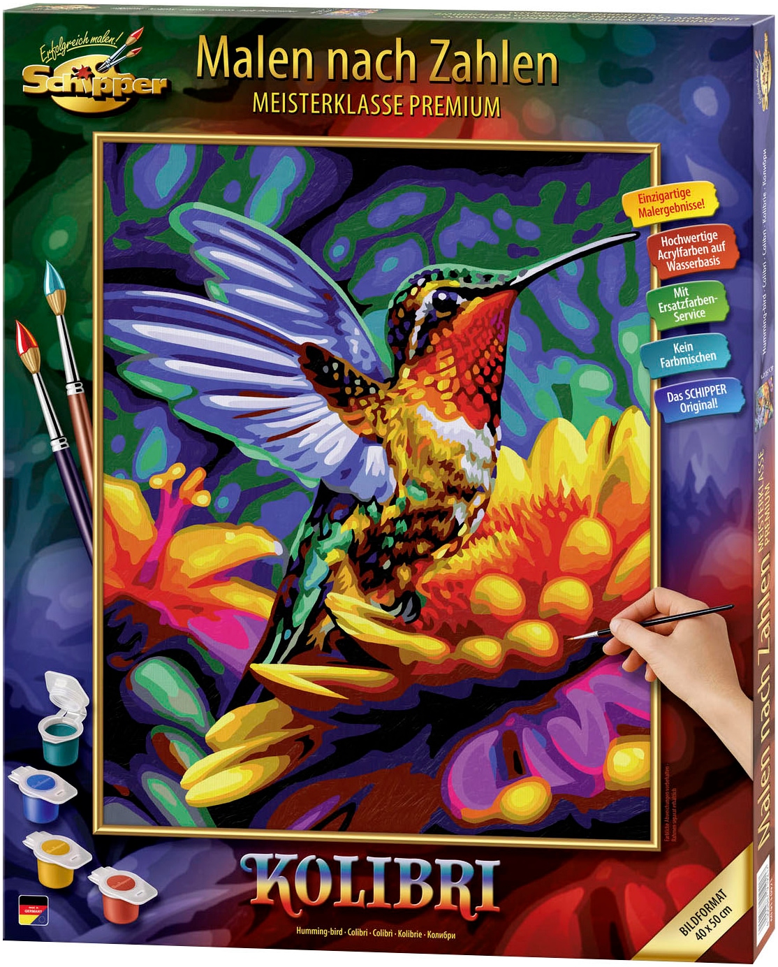 Schipper Malen nach Zahlen »Meisterklasse Premium, Kolibri«, Made in Germany