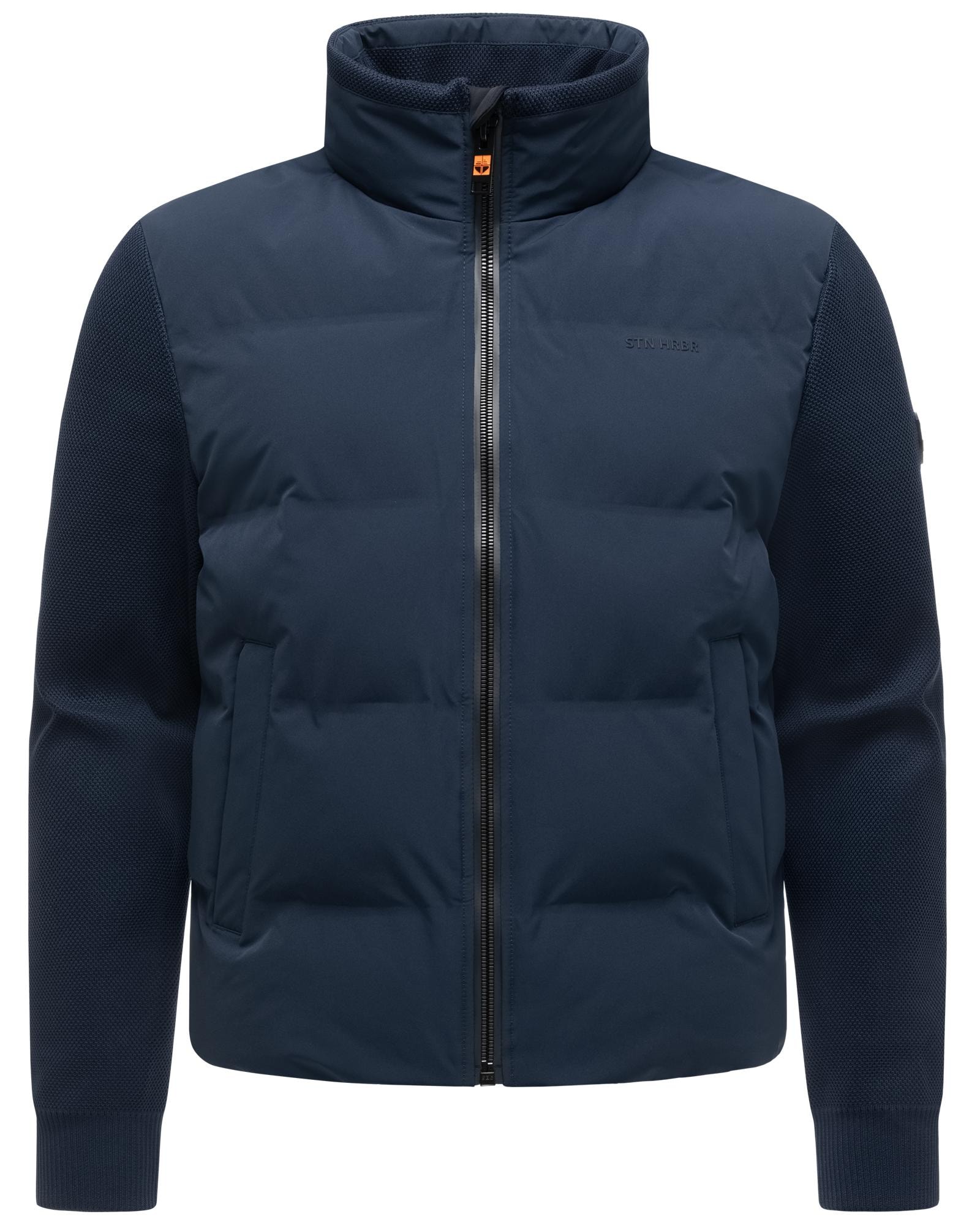 Stone Harbour Outdoorjacke »Eeron XX« ohne Kapuze Warme Jacke mit Strukturstrick in Piqué-Optik