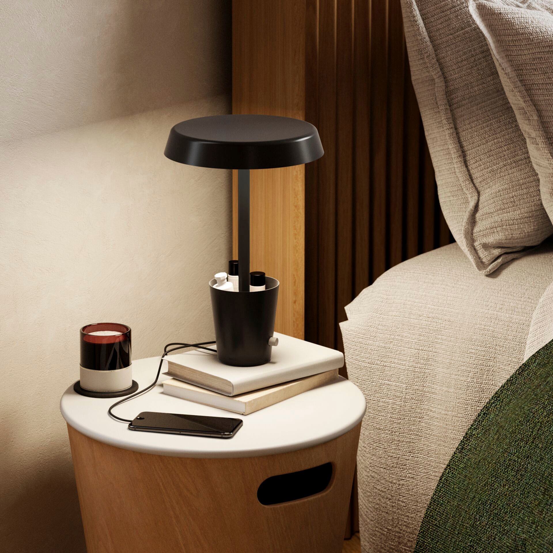 Umbra Dekolicht »Cup Smart Lamp«, Matter-kompatible Leuchte im modernen Design mit integriertem Becher