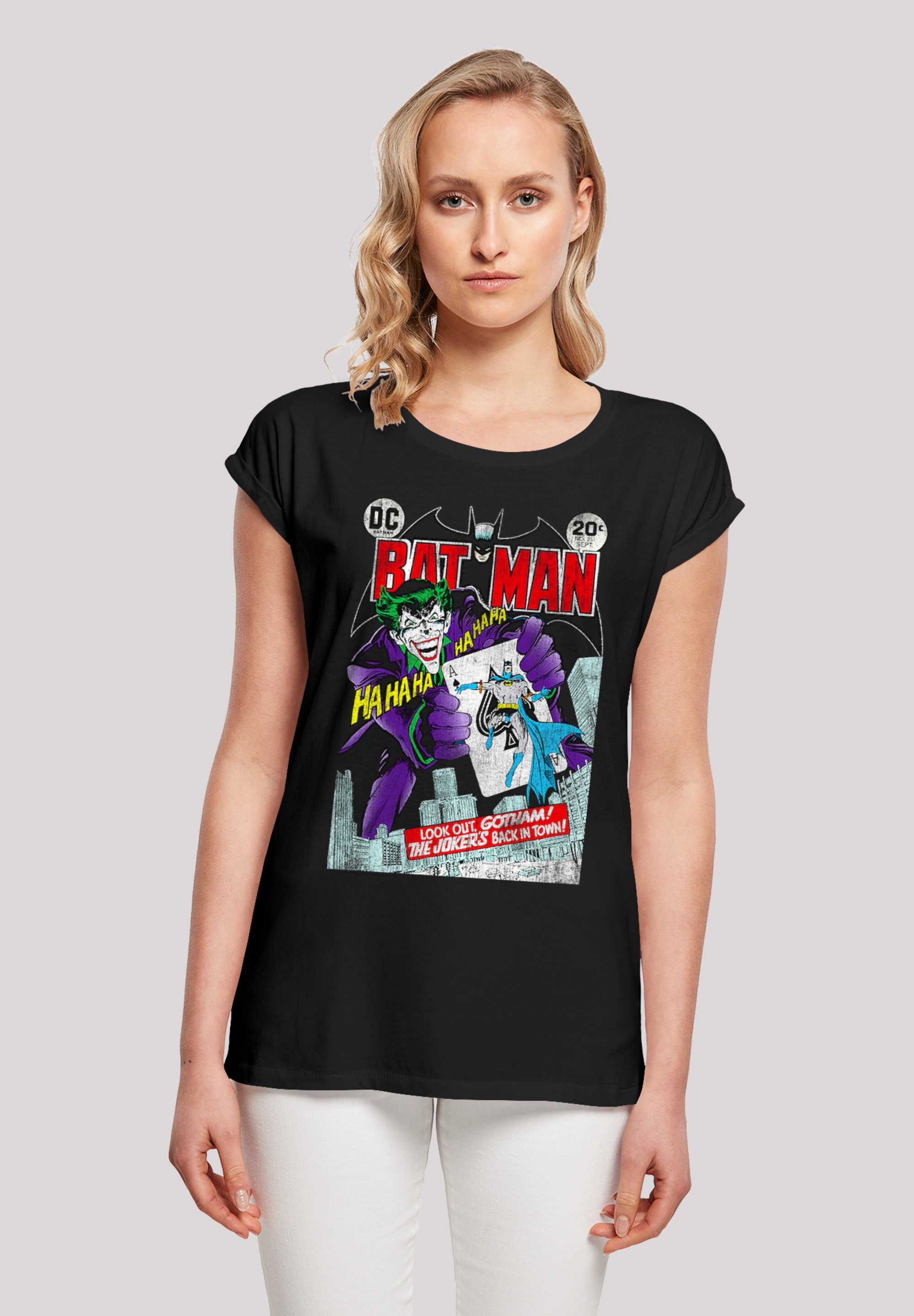 F4NT4STIC T-Shirt »DC Comics Batman Joker Playing Card Cover«, Print